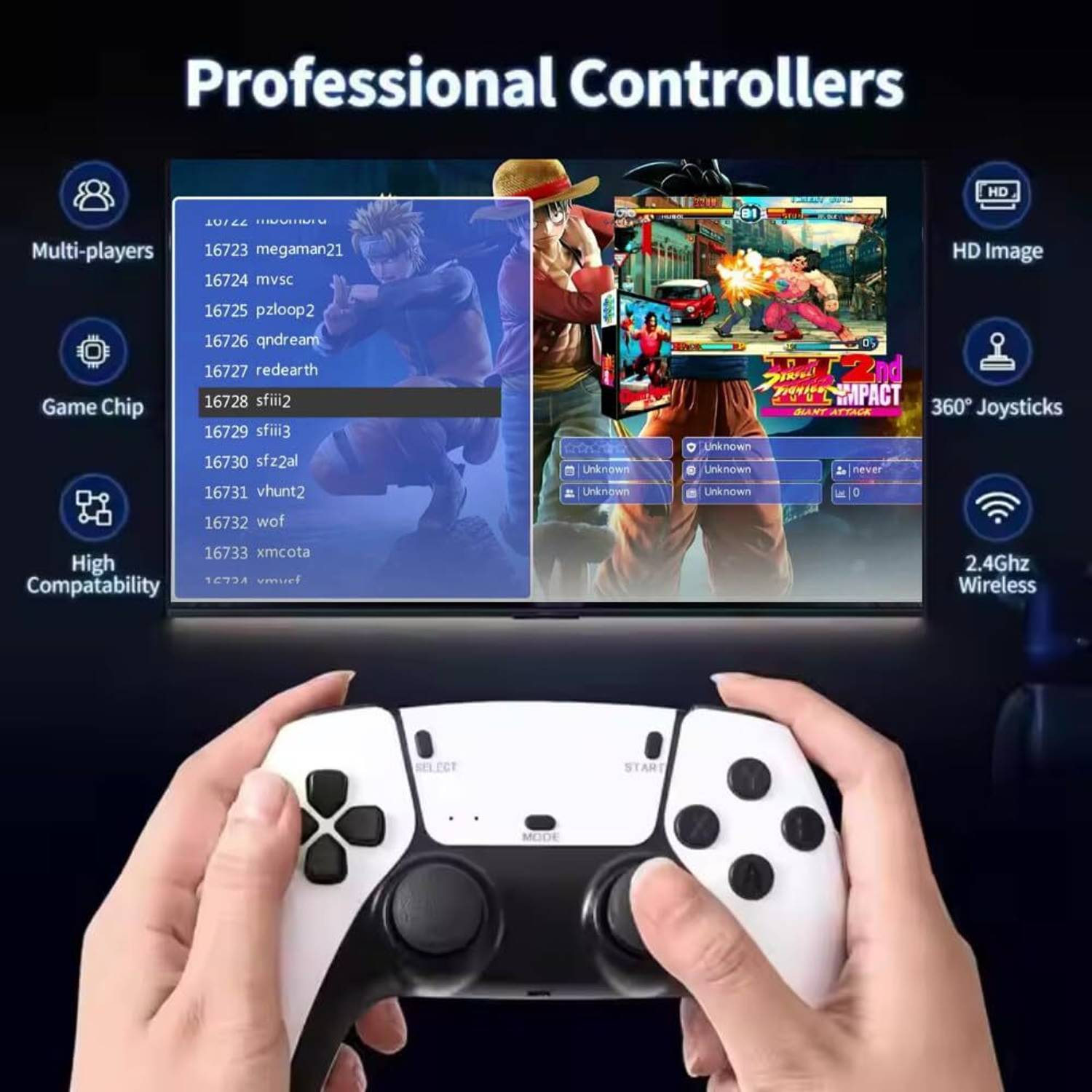 M15 Video Game Box 2.4Ghz Retro Game Stick, 4K HDMI, Wireless - Image 2