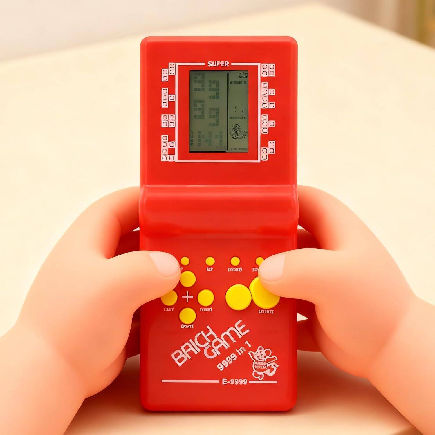 SATKAVEE ENTERPRISE Handheld Portable Indoor And Outdoor Brick Game 9999 In 1 Video Game For Kids Handheld Gaming Console