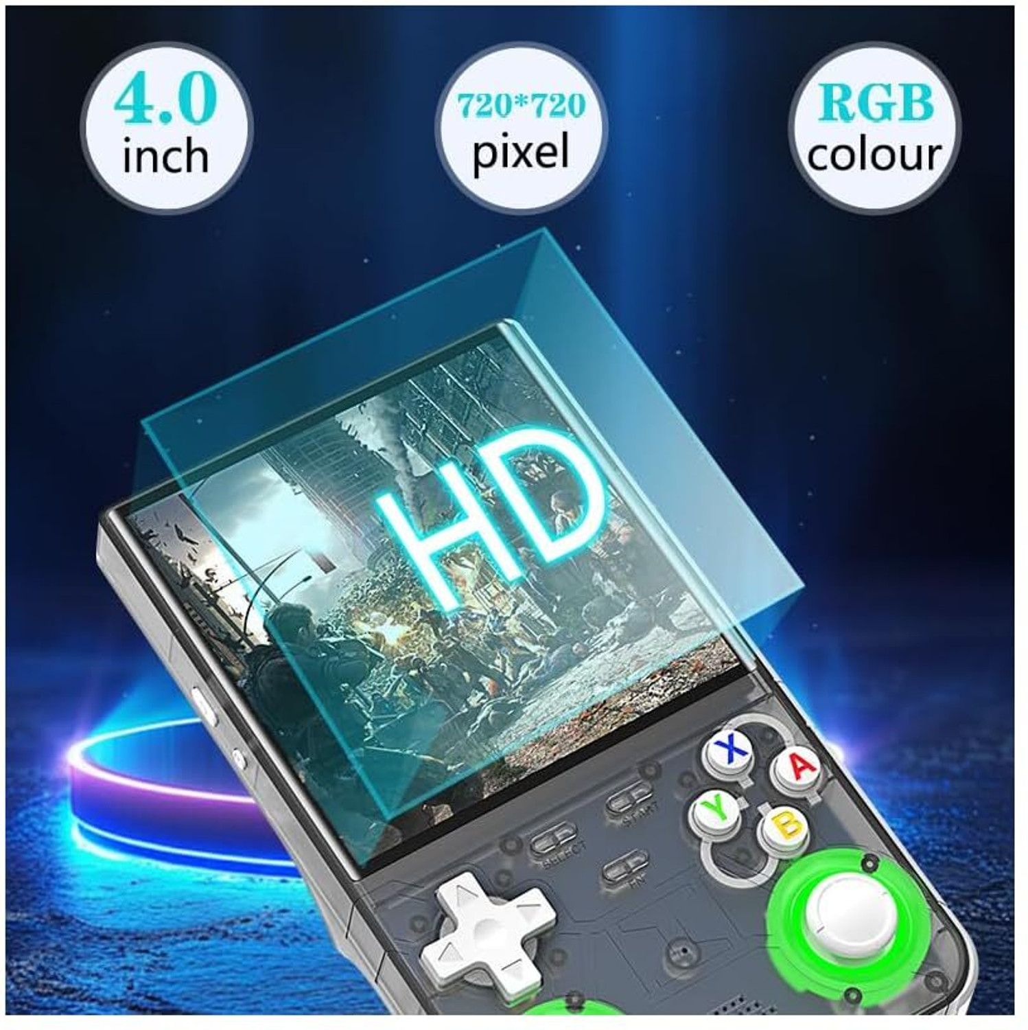 Image of Playtastic R36 Ultra Game Console 4 inch Retro Emulator System 64 GB with 20000+Preinstall video game 20+ Simulators