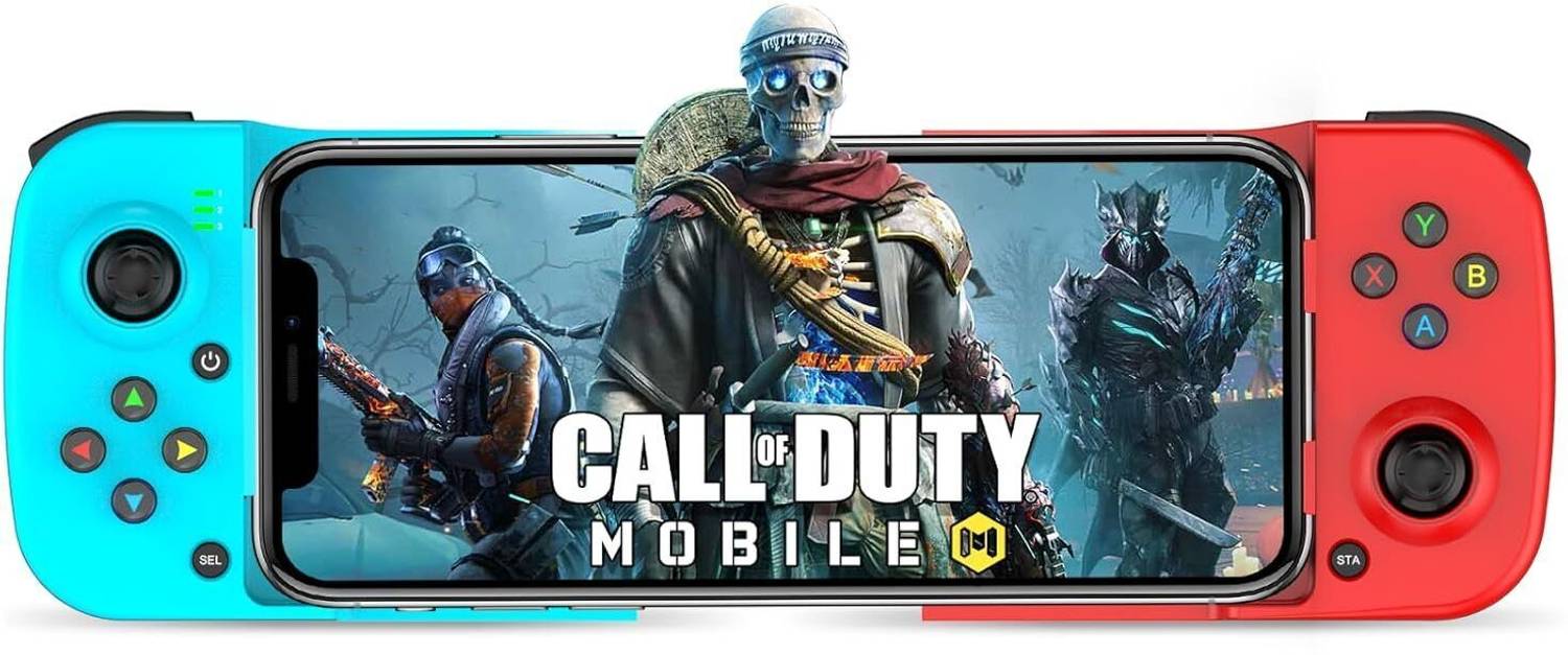 ELECTRO WOLF Wireless Retractable 3D Joystick Bluetooth Compatible Mobile Gamepad Controller Handheld Gaming Console