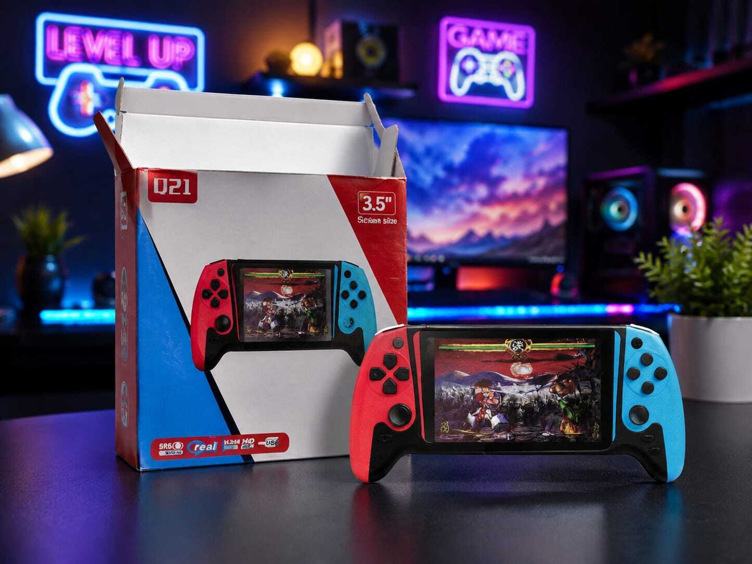 Image of ZX gmamig 500-in-1 handheld mini video game consoles Handheld Gaming Console