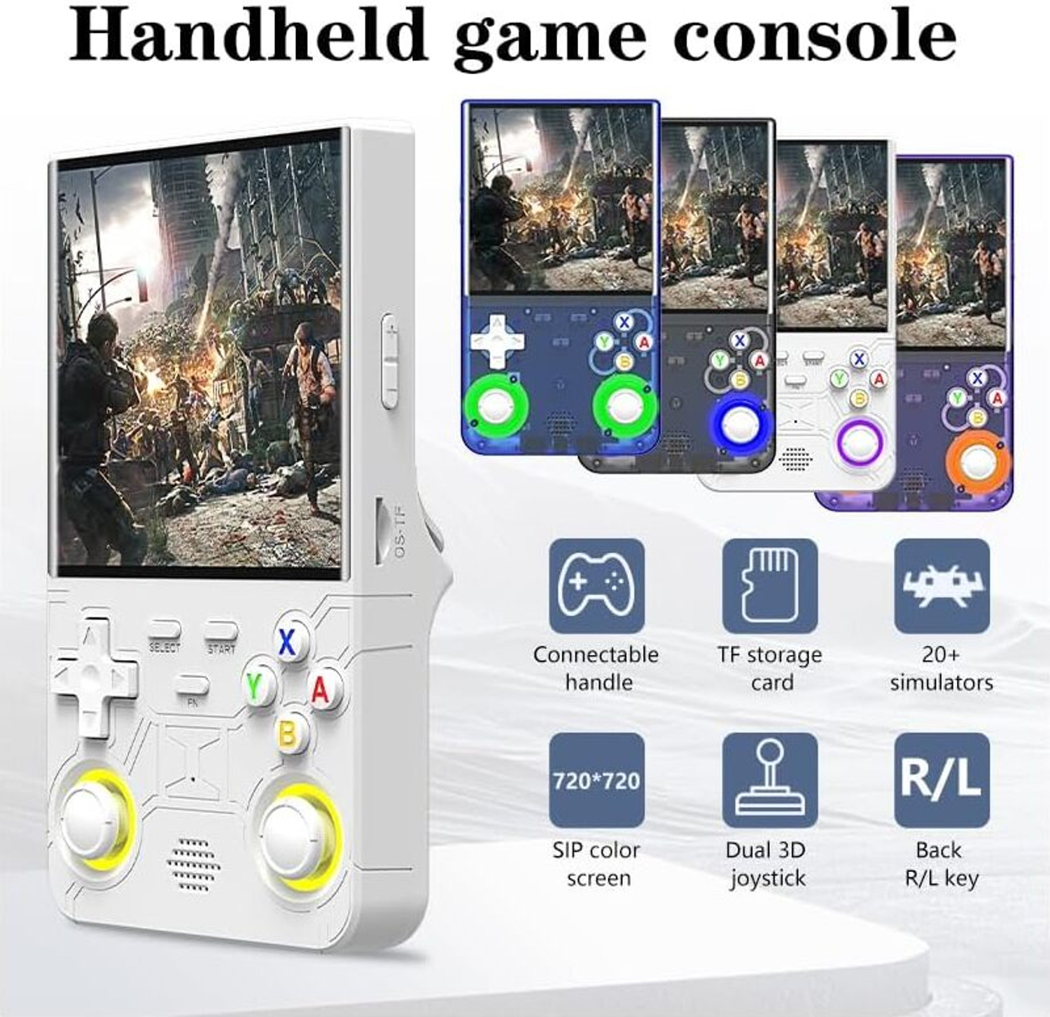 Image of Playtastic R36 Ultra Game Console 4 inch Retro Emulator System 64 GB with 20000+Preinstall video game 20+ Simulators