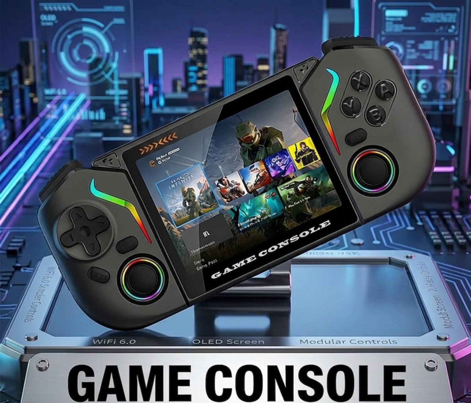 Divine creation X95 Pro Wireless Gaming Gamepad with Dual Vibration, Turbo Function D253 Handheld Gaming Console