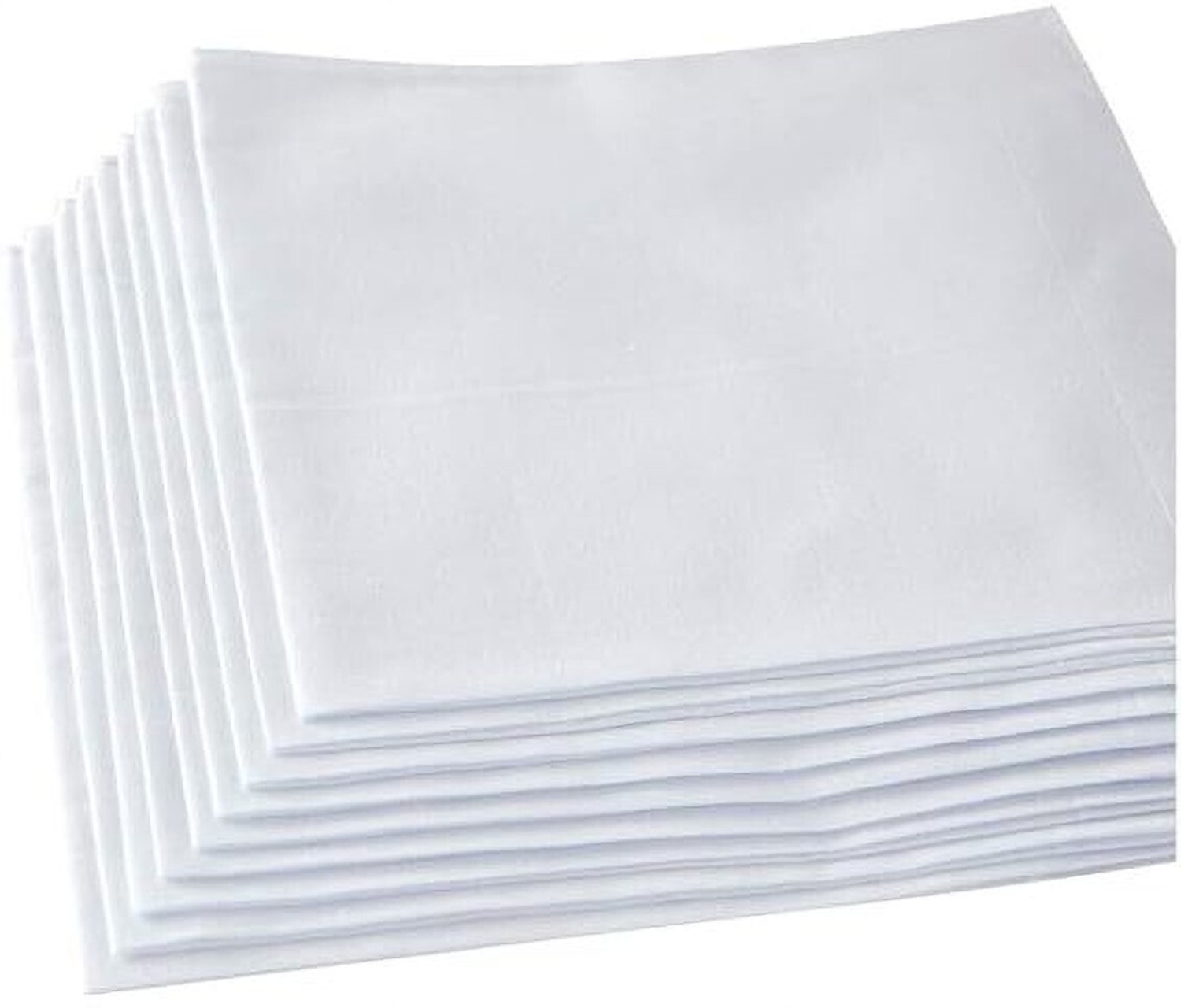 Image of soxsense Men's Handkerchiefs Soft White Pure Cotton Hanky [ inchWhite inch] Handkerchief