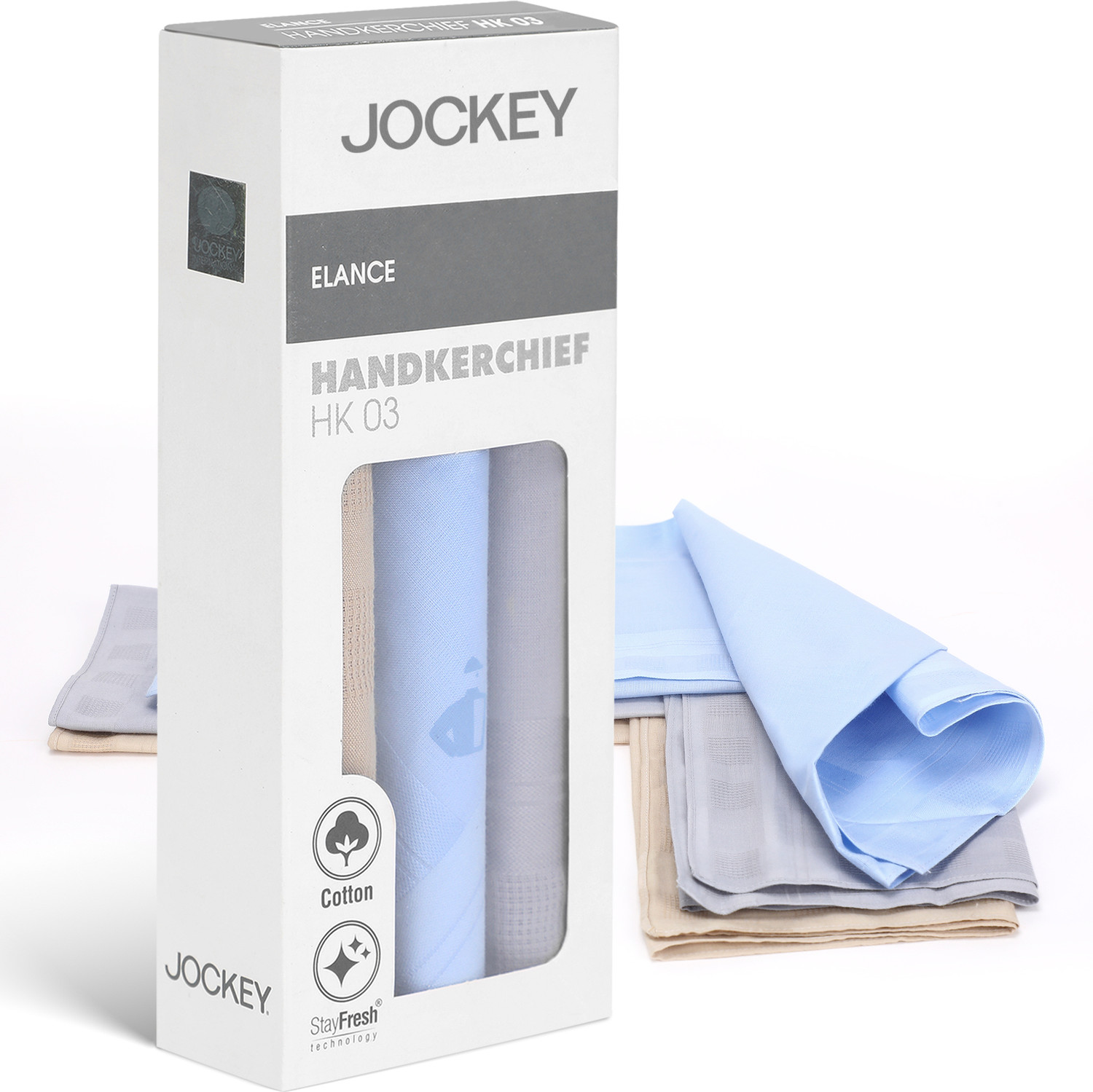Image of JOCKEY HK03 Super Combed Cotton [ inchMulticolor inch] Handkerchief