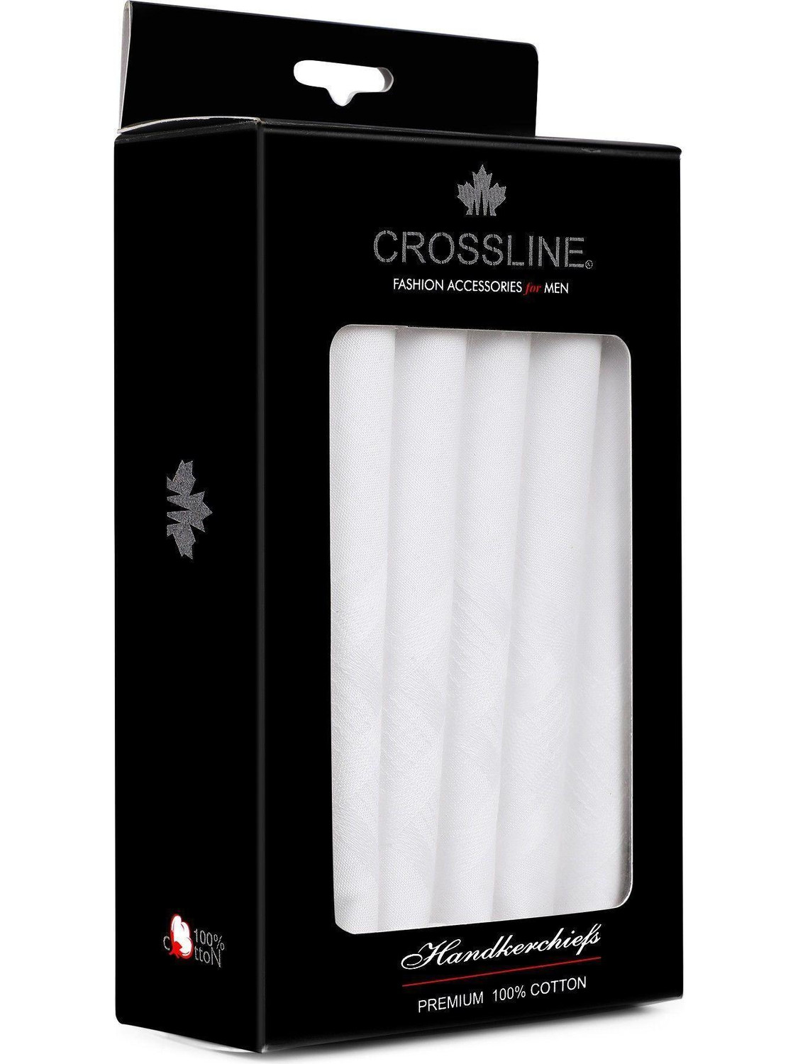 CROSSLINE COTTON ["White"] Handkerchief
