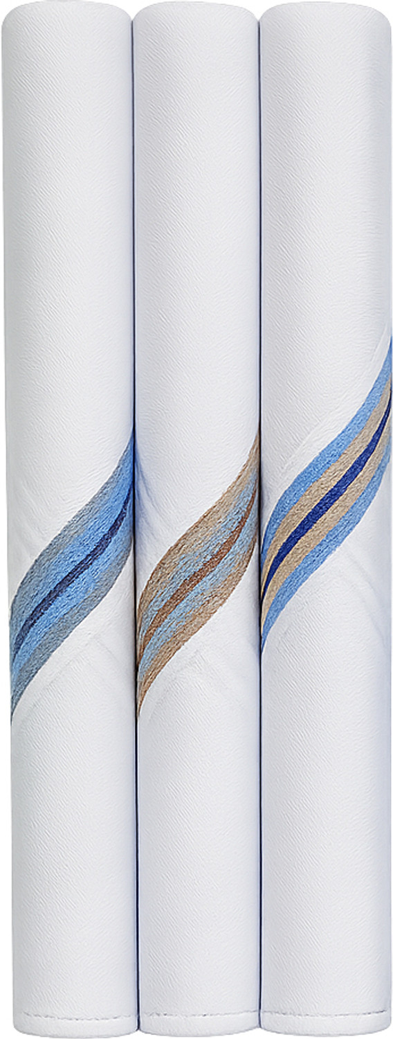Image of Royal Mart Cotton Hanky for Men's Soft, Skin-Friendly, Lightweight & Highly Absorbent [ inchWhite inch] Handkerchief