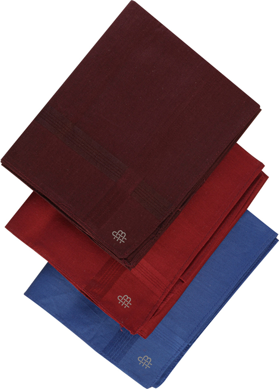 Image of BONJOUR Dark collection Handkerchiefs [ inchBlue inch, inchMaroon inch, inchBrown inch] Handkerchief