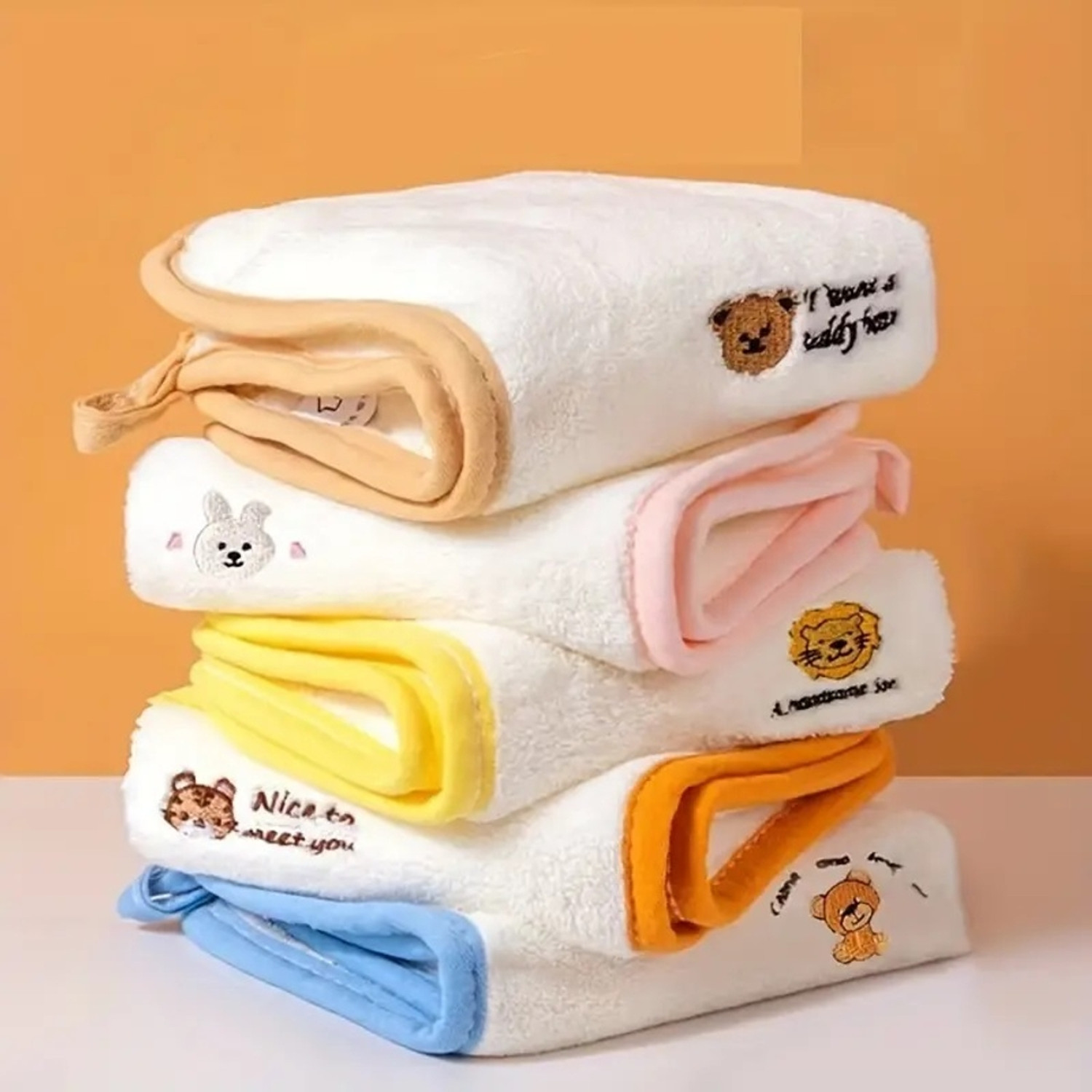 Image of AURAFINE Cotton Cartoon Printed Women Handkerchief Soft Hankies for Girls Boys Kids [ inchMulticolor inch] Handkerchief