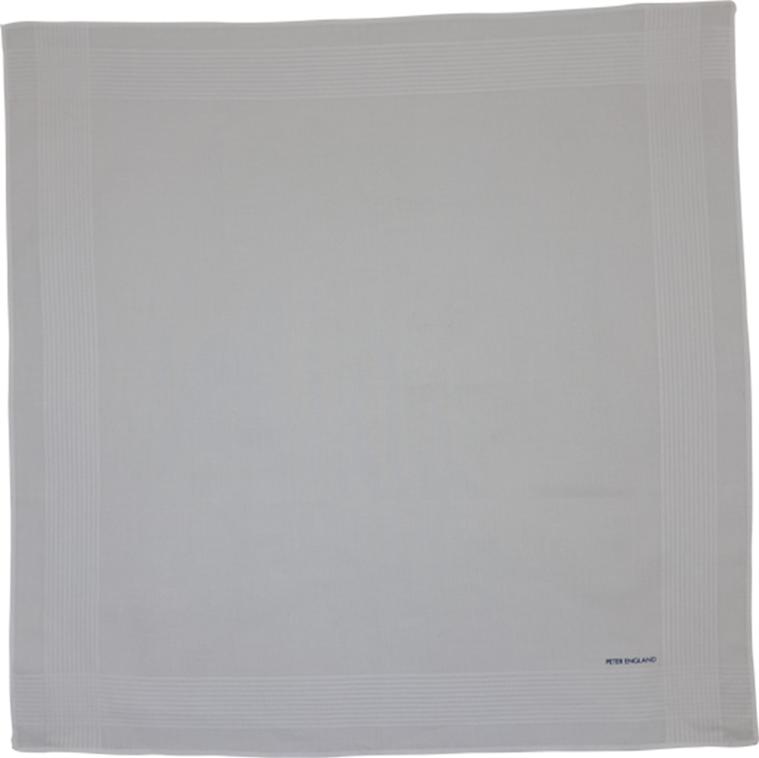 Image of PETER ENGLAND Mens Cotton White [ inchMulticolor inch] Handkerchief