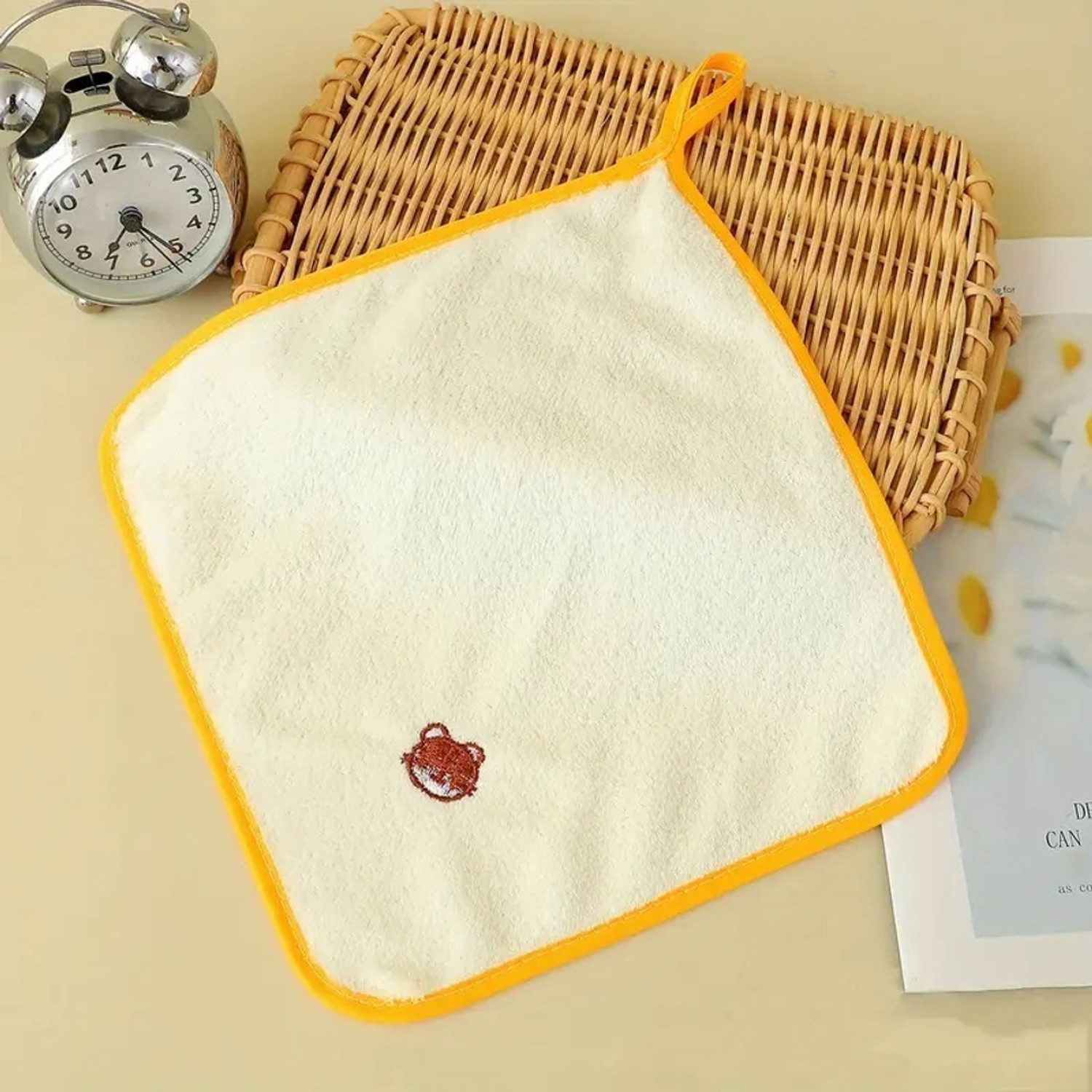 Image of AURAFINE Cotton Cartoon Printed Women Handkerchief Soft Hankies for Girls Boys Kids [ inchMulticolor inch] Handkerchief