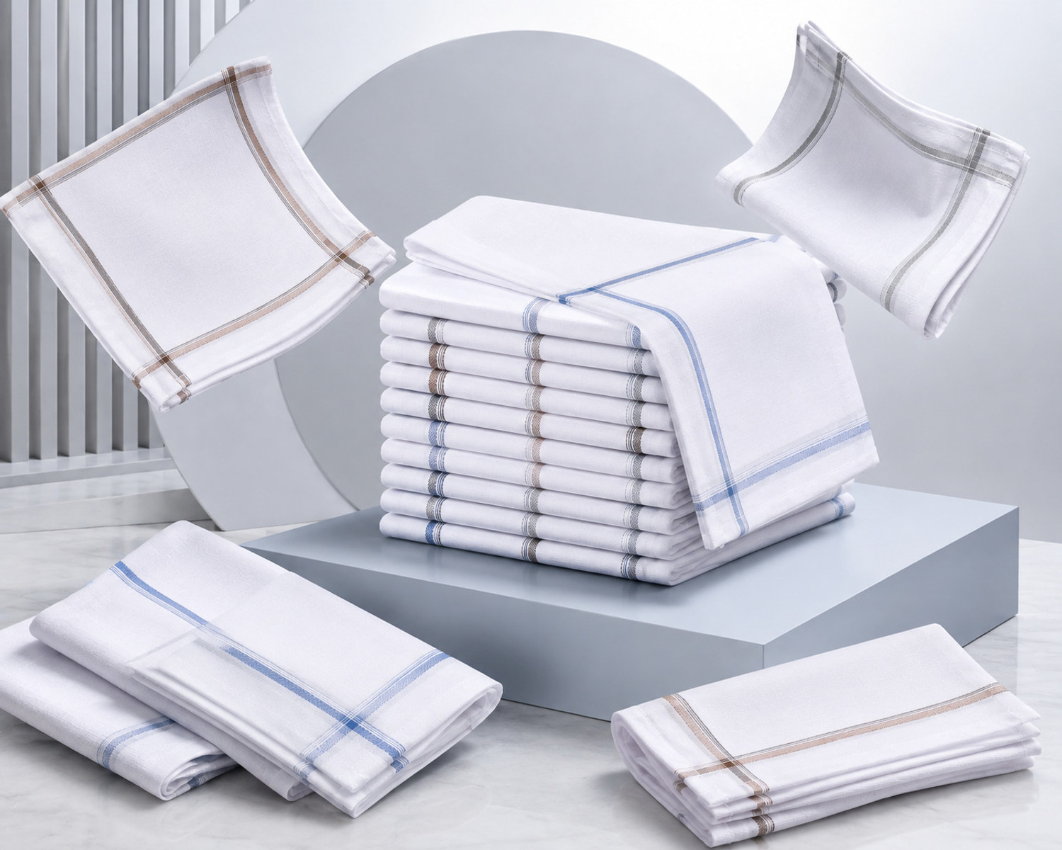 Image of BLACKTANK Comfortable Handkerchiefs for Everyday Use [ inchMulticolor inch] Handkerchief