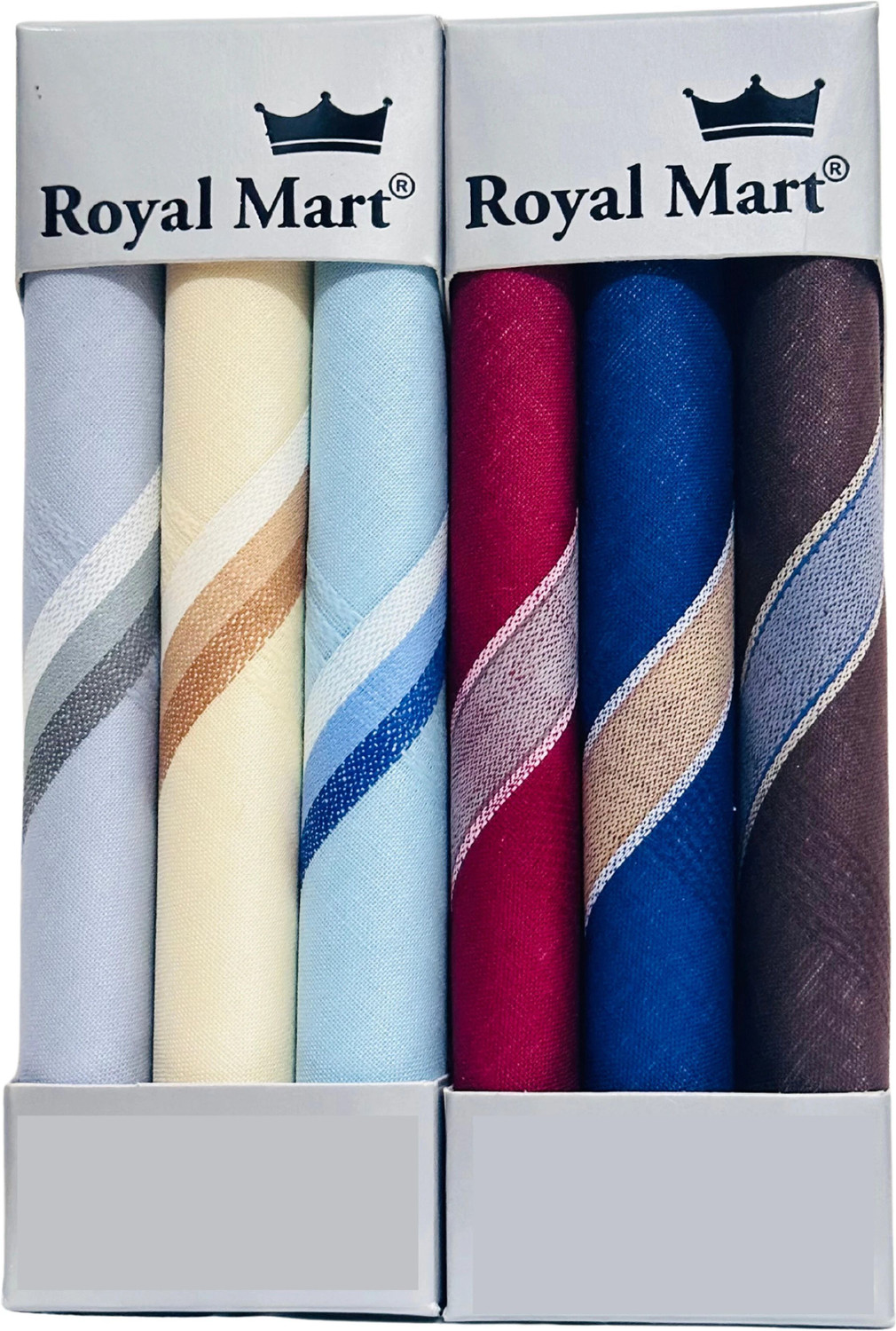 Image of Royal Mart Cotton Hanky for Men's Soft, Skin-Friendly, Lightweight & Highly Absorbent [ inchMulticolor inch] Handkerchief
