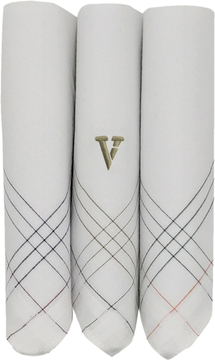 Image of VAN HEUSEN Mens Cotton Hanky [ inchWhite inch] Handkerchief