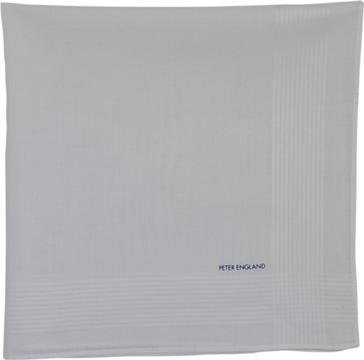 Image of PETER ENGLAND Mens Cotton White [ inchMulticolor inch] Handkerchief