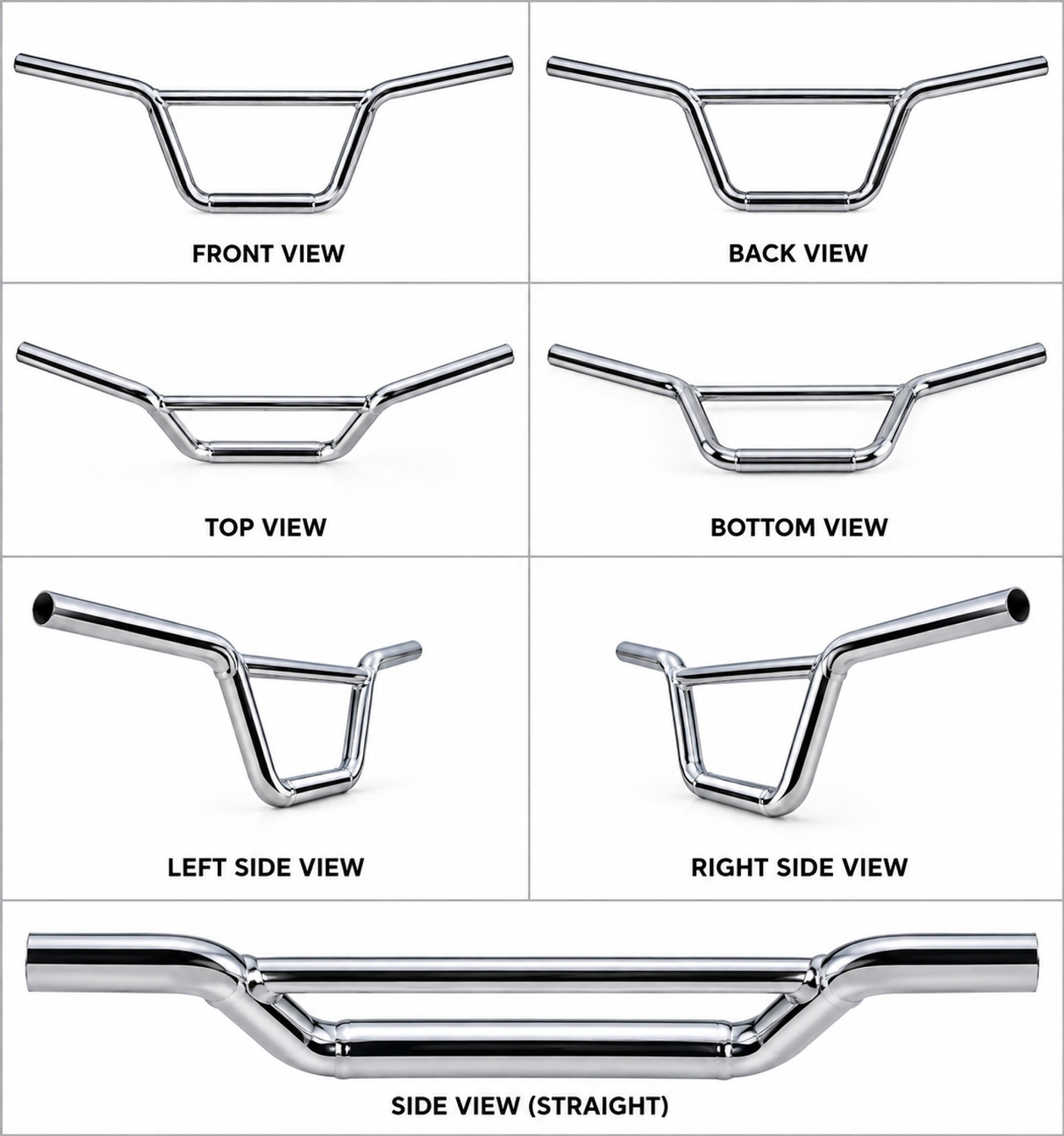 Image of Pkp KHB-CROME-01 Handle Bar (Steel)