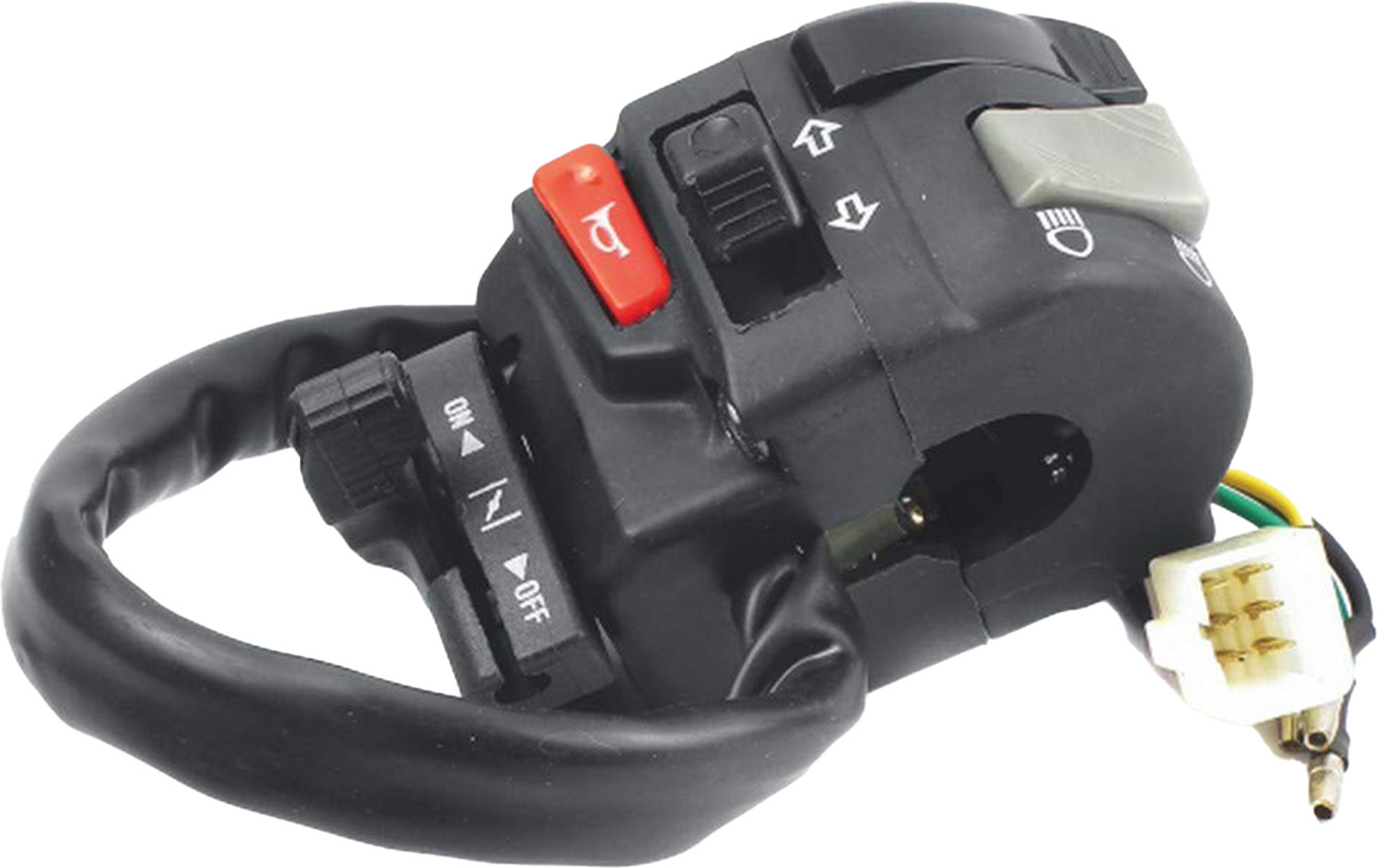 Image of UNO MINDA SW-0657P HB Switch (Left Hand Side) for Yamaha Fazer /Gladiator /YBR 125 Handle Bar
