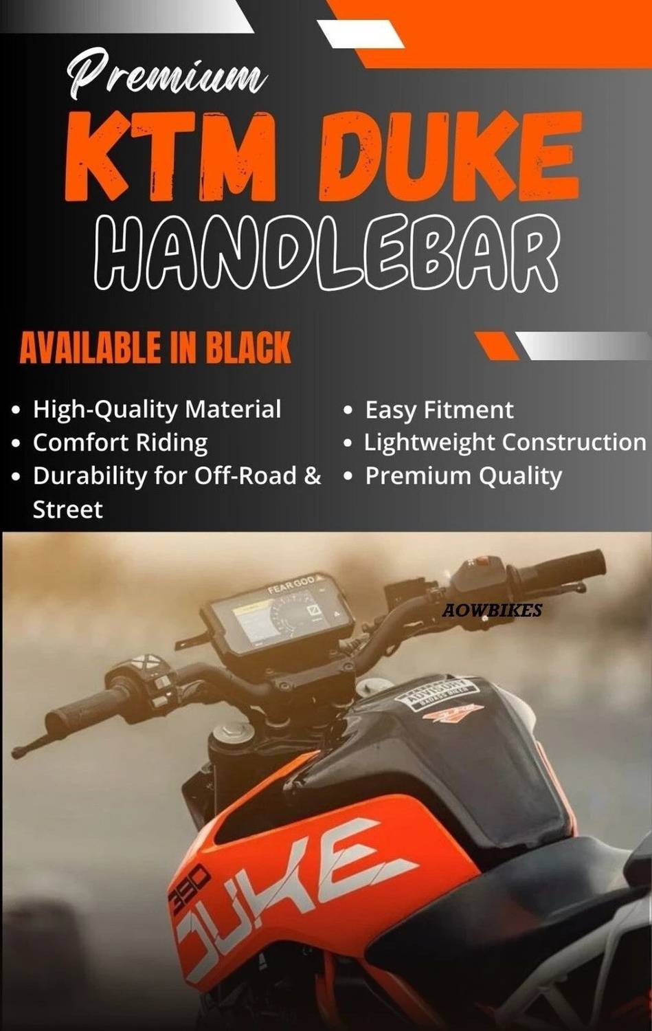 XIROING Handlebar for KTM Duke/RC 200/250/390 - Image 5