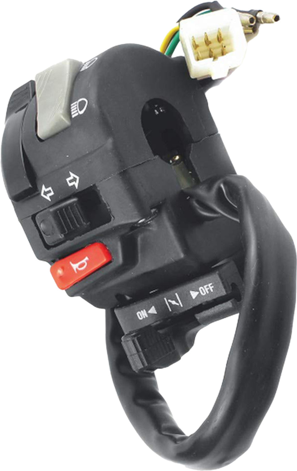 Image of UNO MINDA SW-0657P HB Switch (Left Hand Side) for Yamaha Fazer /Gladiator /YBR 125 Handle Bar