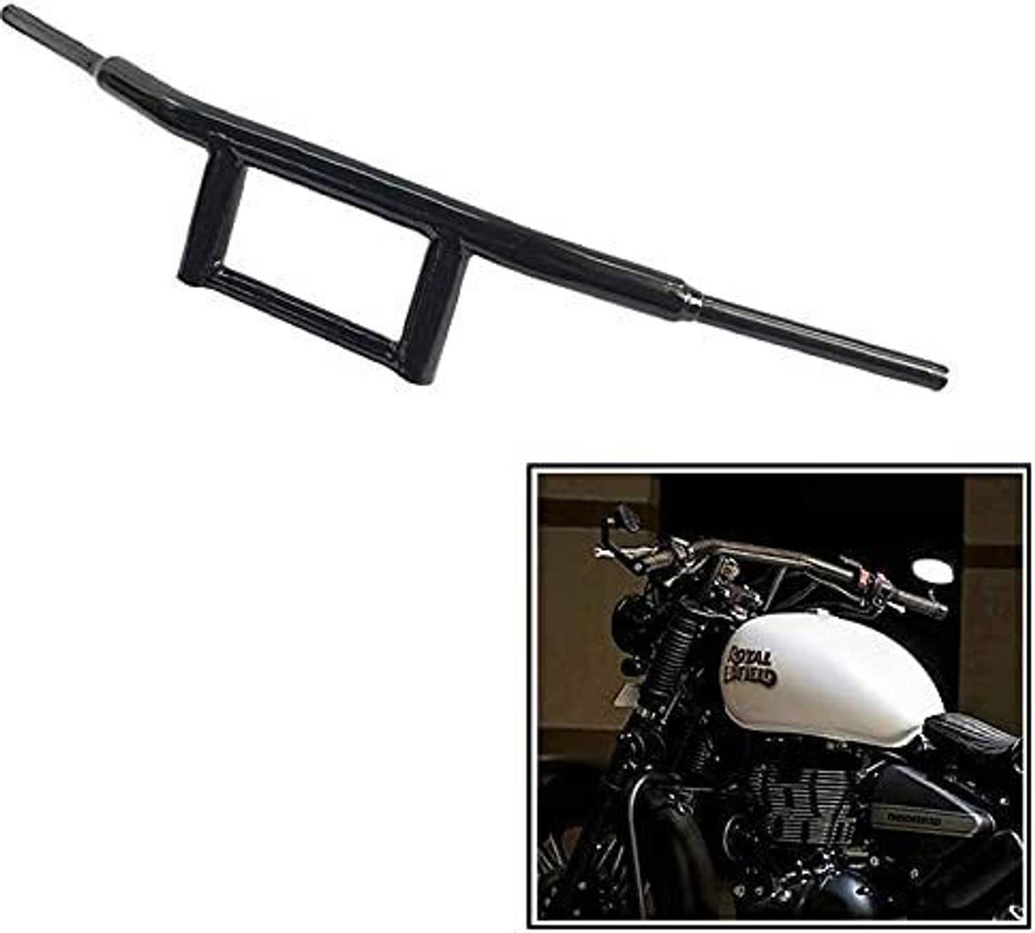 Shreeji Bike Handlebar Black Twin Spark A1 Quality