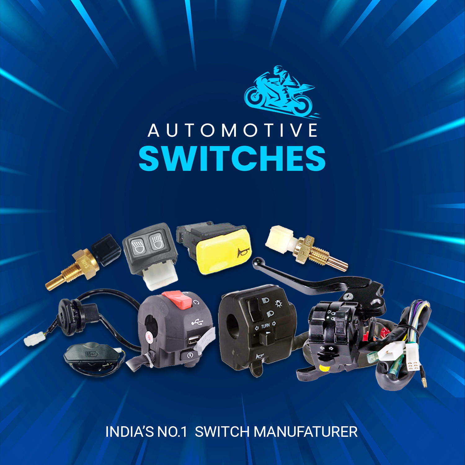 Image of UNO MINDA Handle Bar Switch (Left Side) for TVS Star Sport BS4 (SW-0251H) Handle Bar