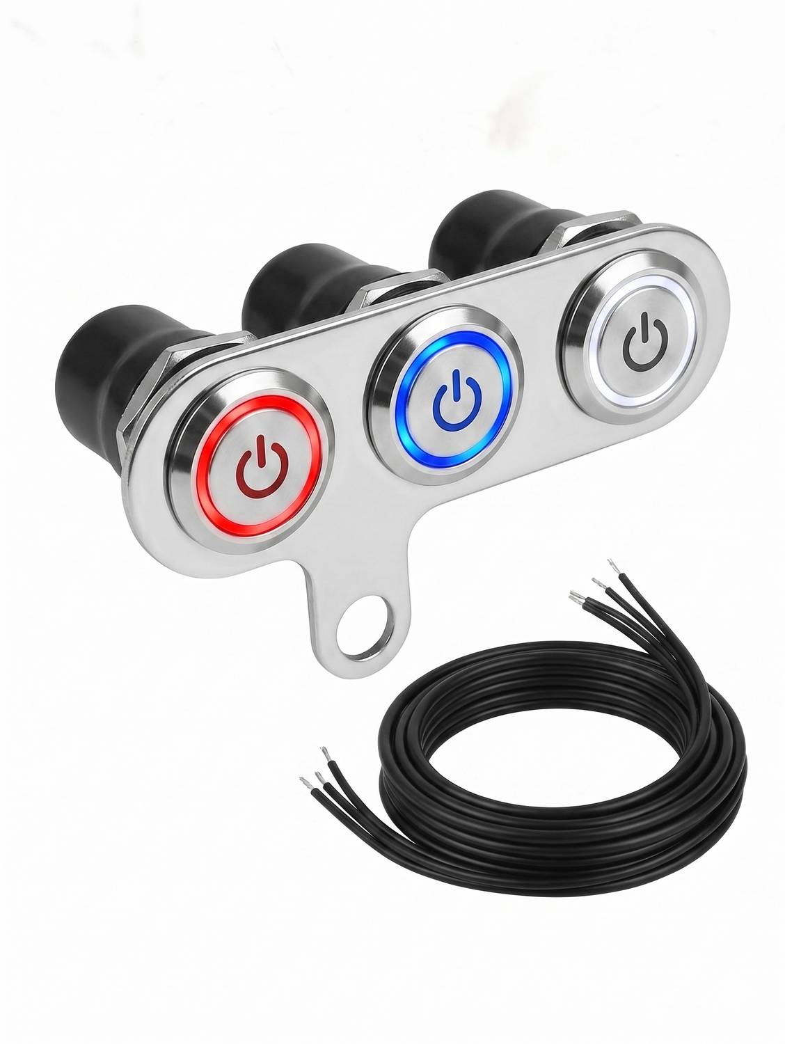 TA Premium 3-Button LED Handlebar Switch for Bikes