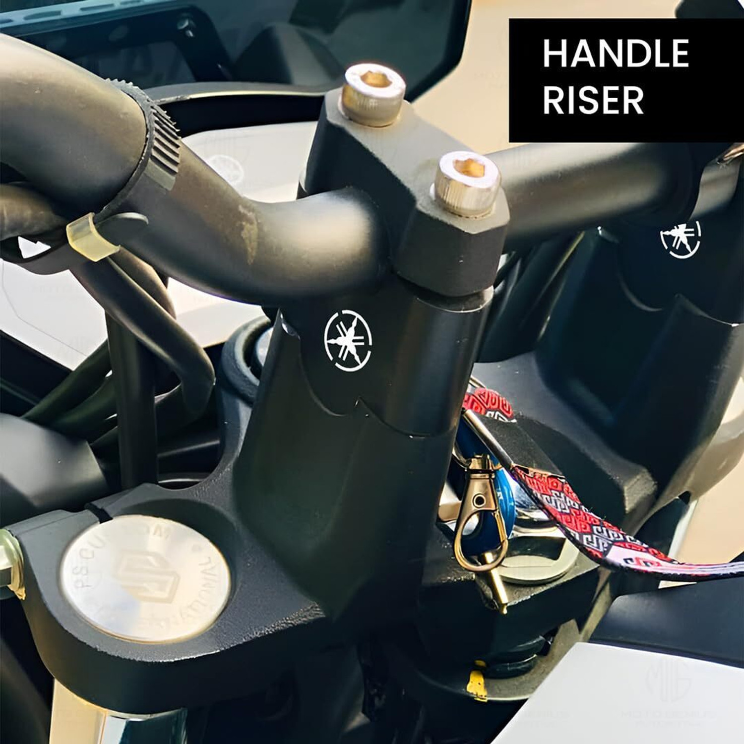 Image of Moto Genius Handle Riser Compatible with FZ Series Handlebar Riser Kit