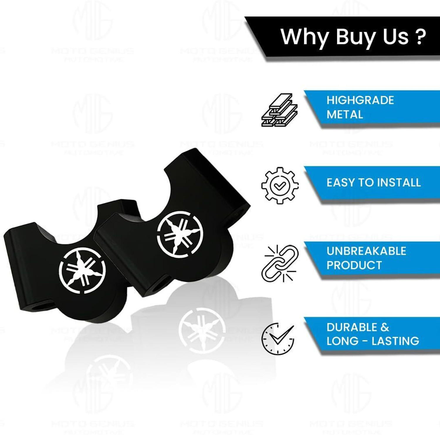 Image of Moto Genius Handle Riser Compatible with FZ Series Handlebar Riser Kit