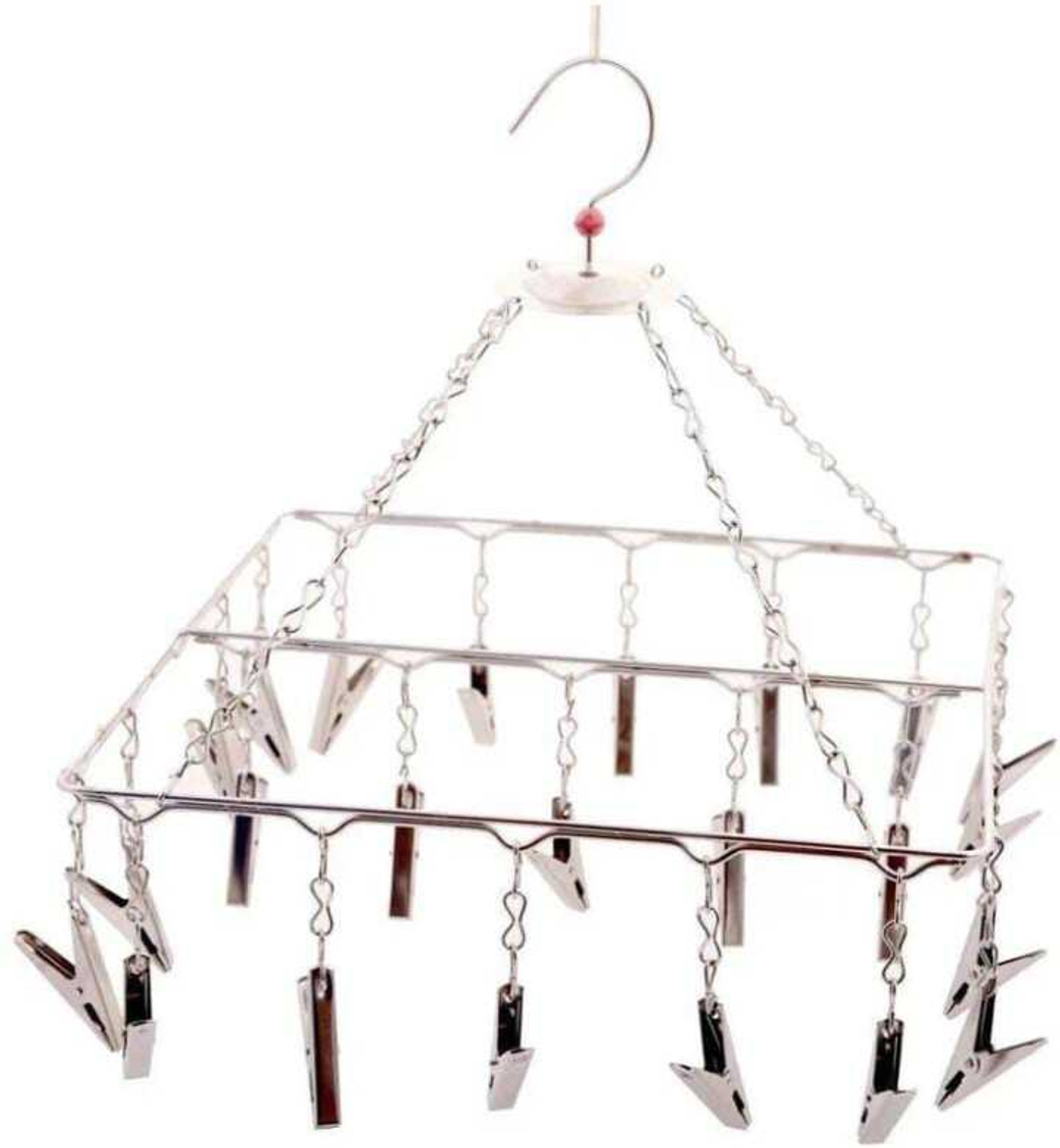 Image of Ecom Home FULLY MADE OF JHUMAR Stainless Steel Cloth Clips Steel Tie Hanger For Tie