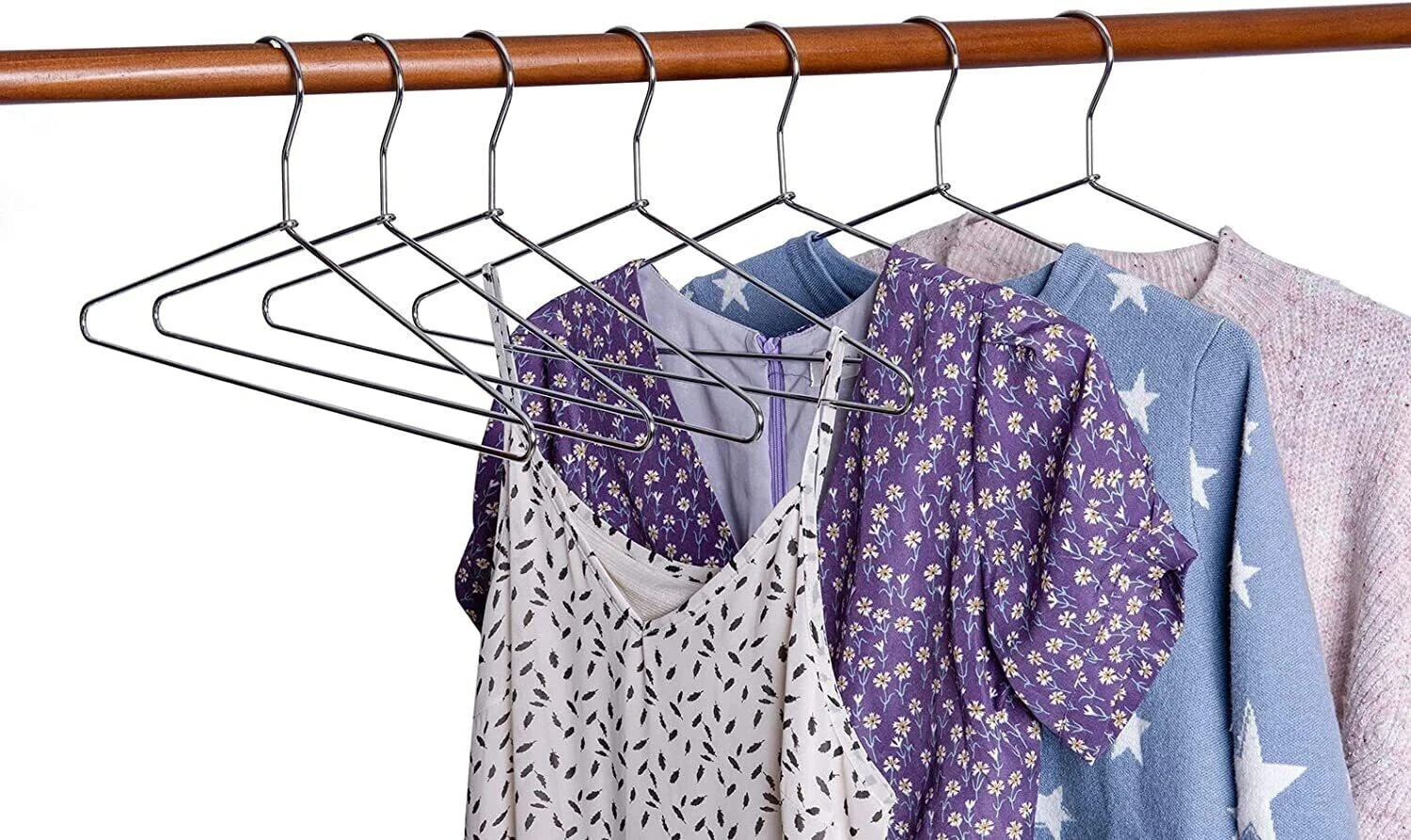 Image of LICAN 301 Shirt Hanger 24 Pcs Steel Coat Pack of 24 Hangers For Coat