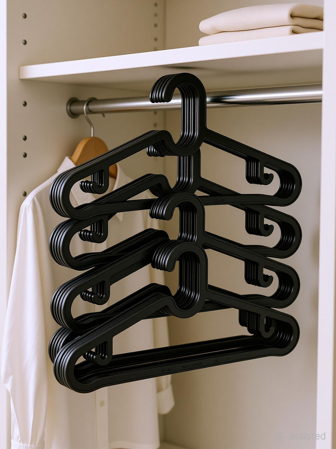 Image of MASTERCOOK Plastic Shirt Pack of 6 Hangers For Shirt