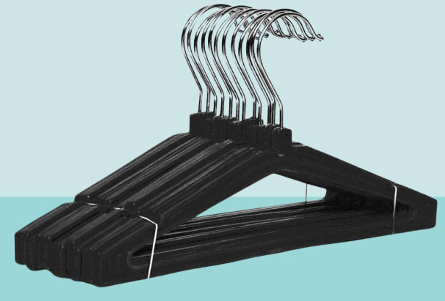 Buyer's Choice Heavy Wardrobe Hanger For Saree, Shirts,Tousres Plastic Trousers Pack of 6 Hangers For Trousers