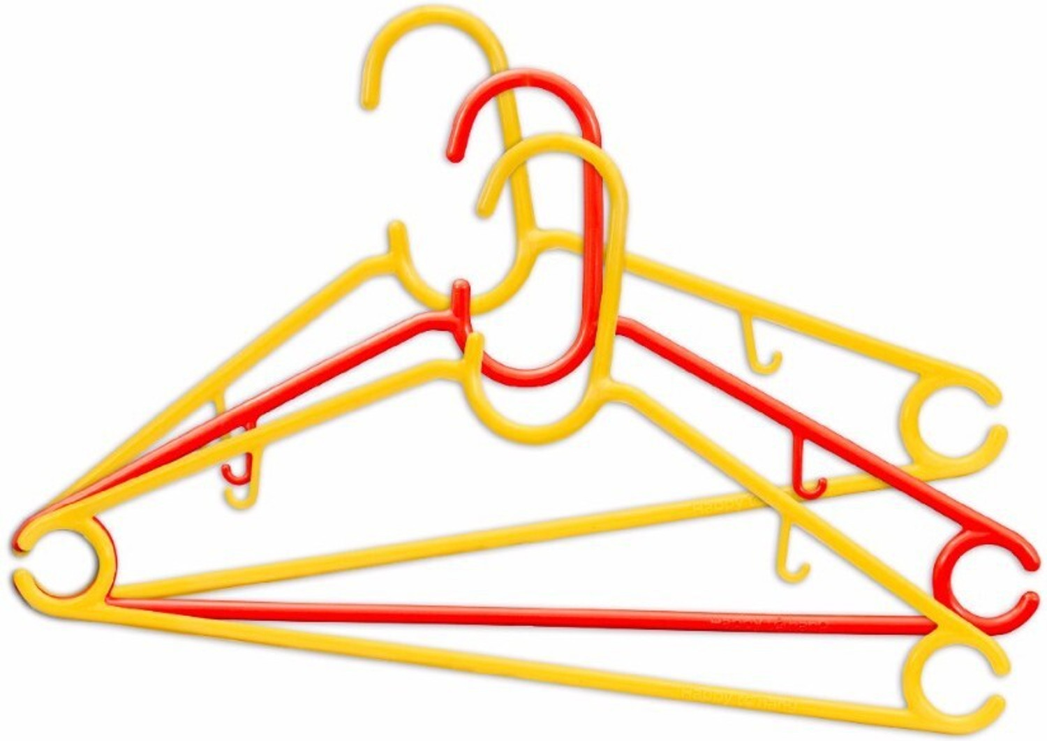 Image of Happy to Hang Plastic Shirt Pack of 6 Hangers For Shirt