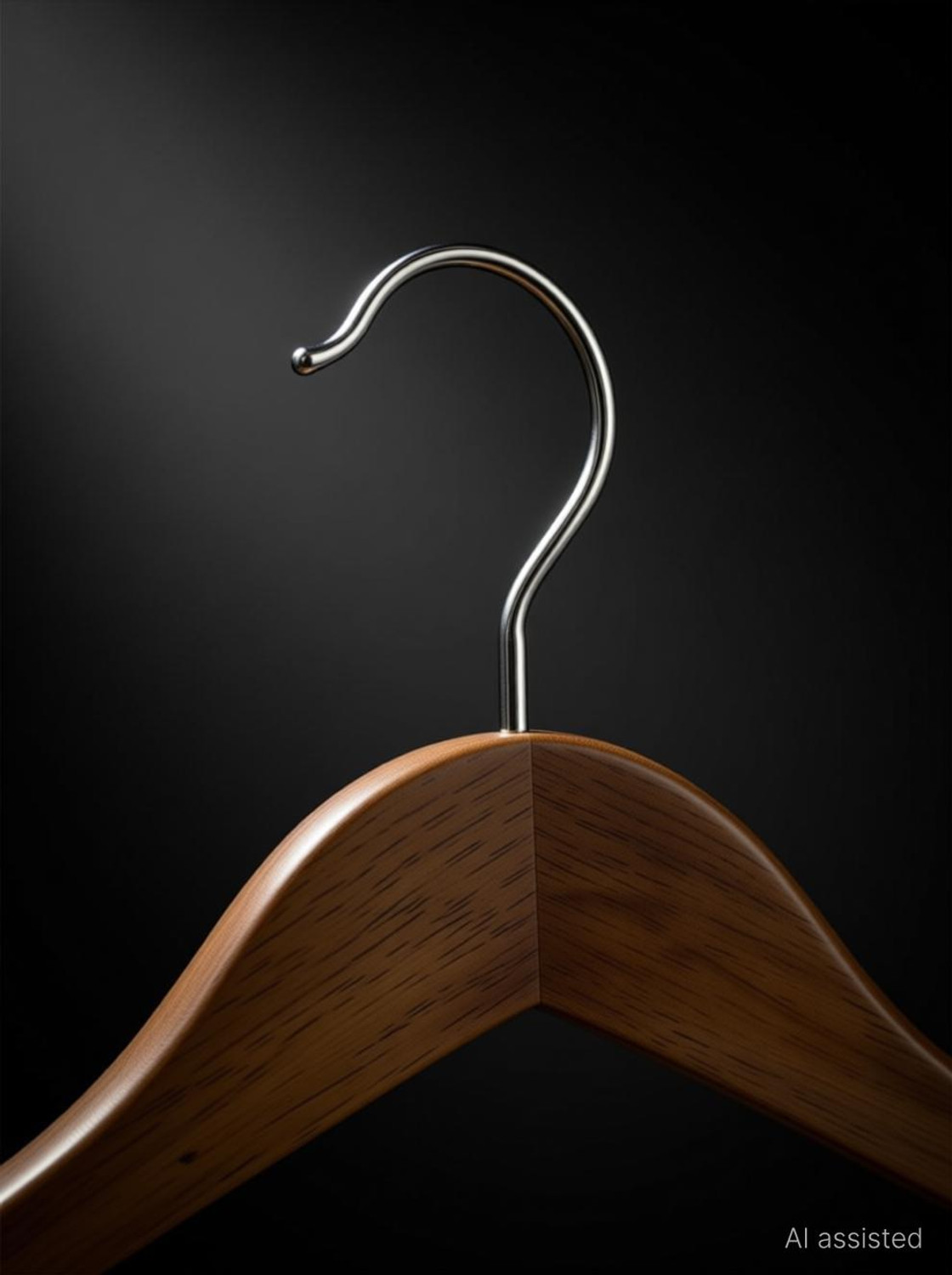 Image of SHOPIVAAN Non Slip Premium Wide Shoulder Coat Hanger, Smooth Finish 360 Swivel Hook Solid Wooden Coat Pack of 6 Hangers For Coat
