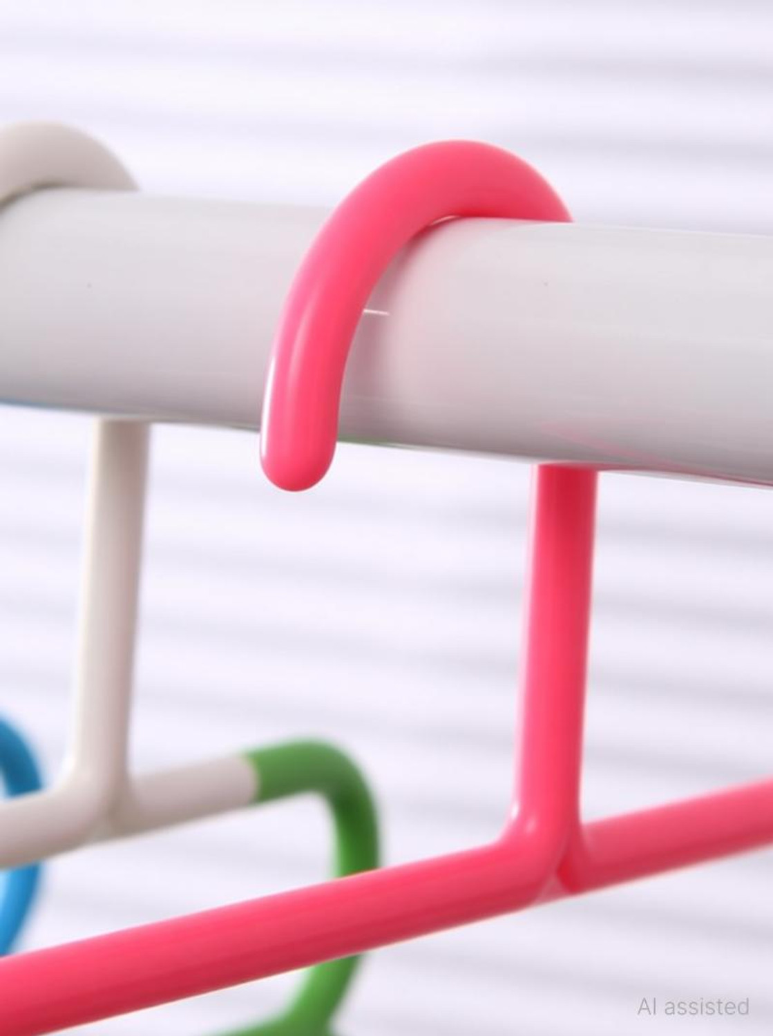 Image of Primelife 5 Layer Clothes Hanger Wardrobe Storage Organizer Rack Space Saving Design Plastic Dress Pack of 5 Hangers For Dress