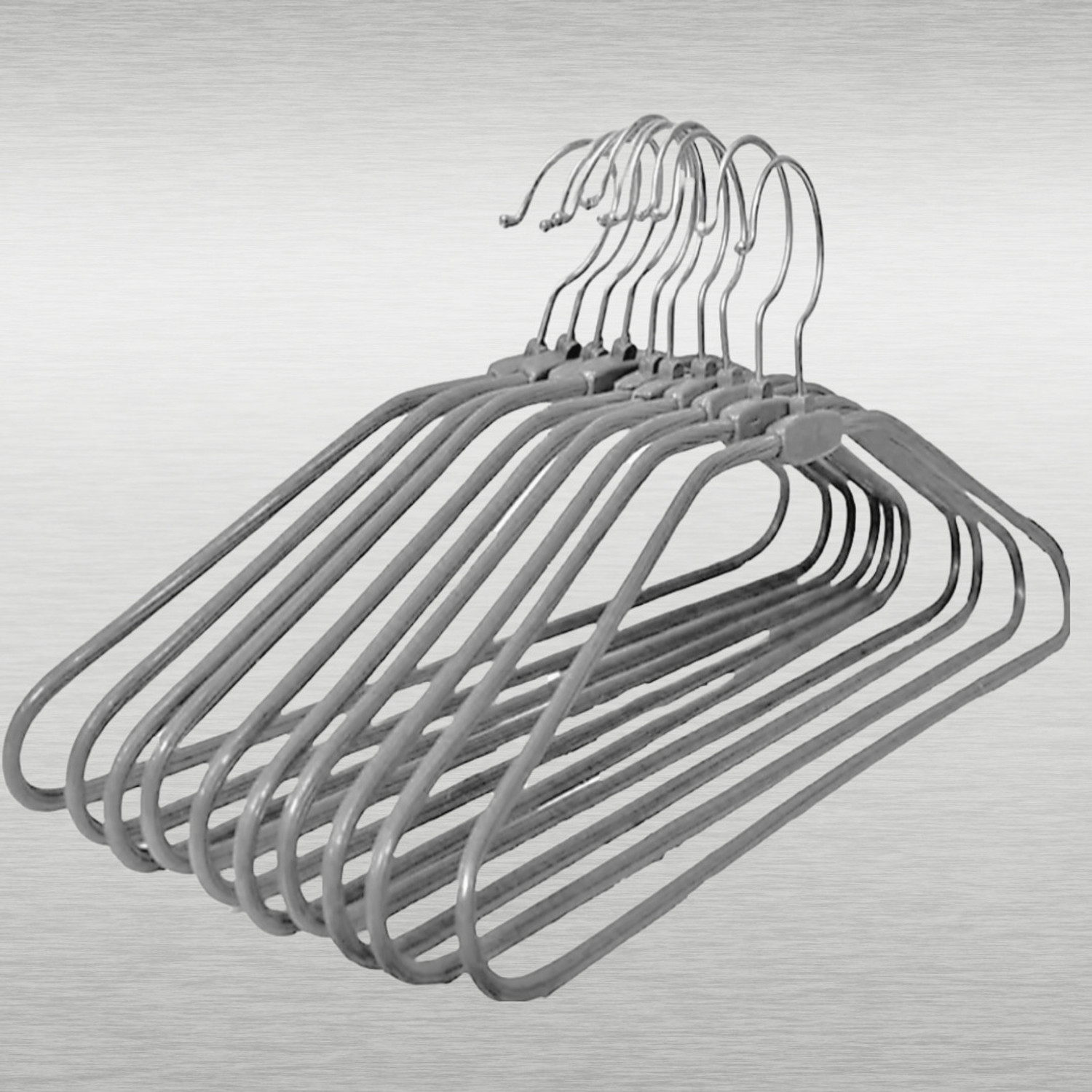 Image of treback Grey hangers pack of 20 heavy rust proof hangers for clothes Steel Shirt Pack of 20 Hangers For Shirt