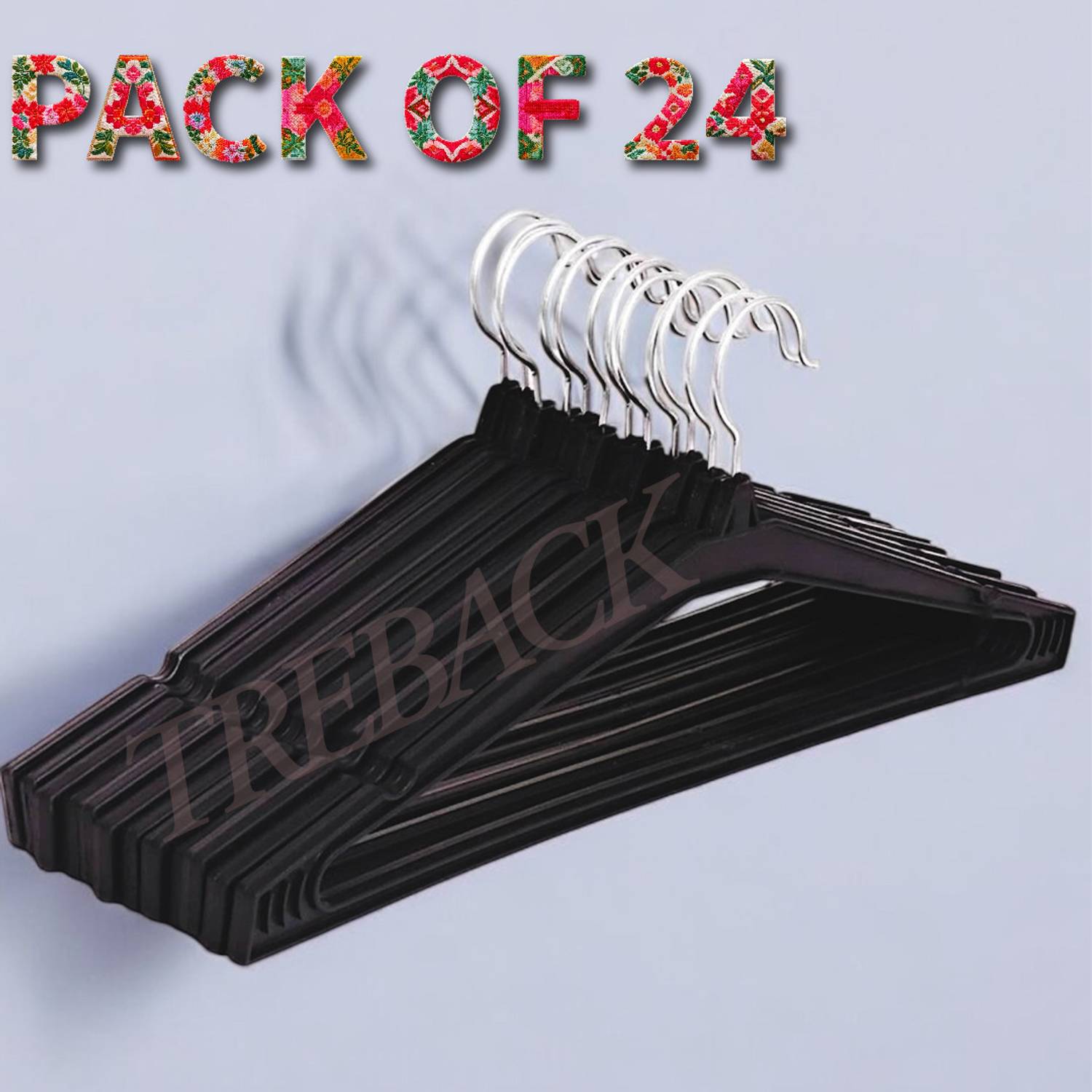 treback Hangers for clothes Plastic Shirt Pack of 24 Hangers For Shirt