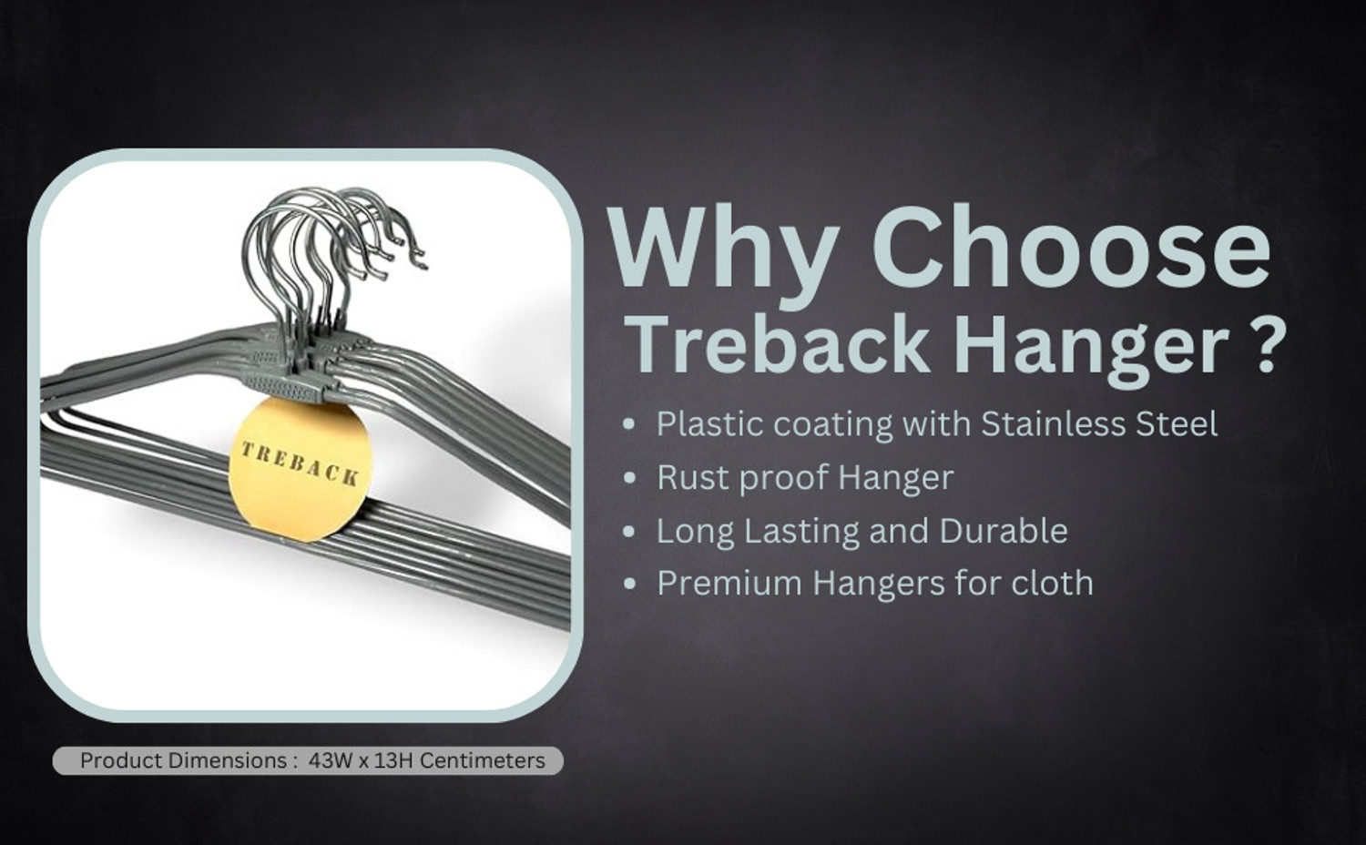 Image of treback Grey hangers pack of 30 heavy rust proof hangers for clothes Steel Shirt Pack of 30 Hangers For Shirt