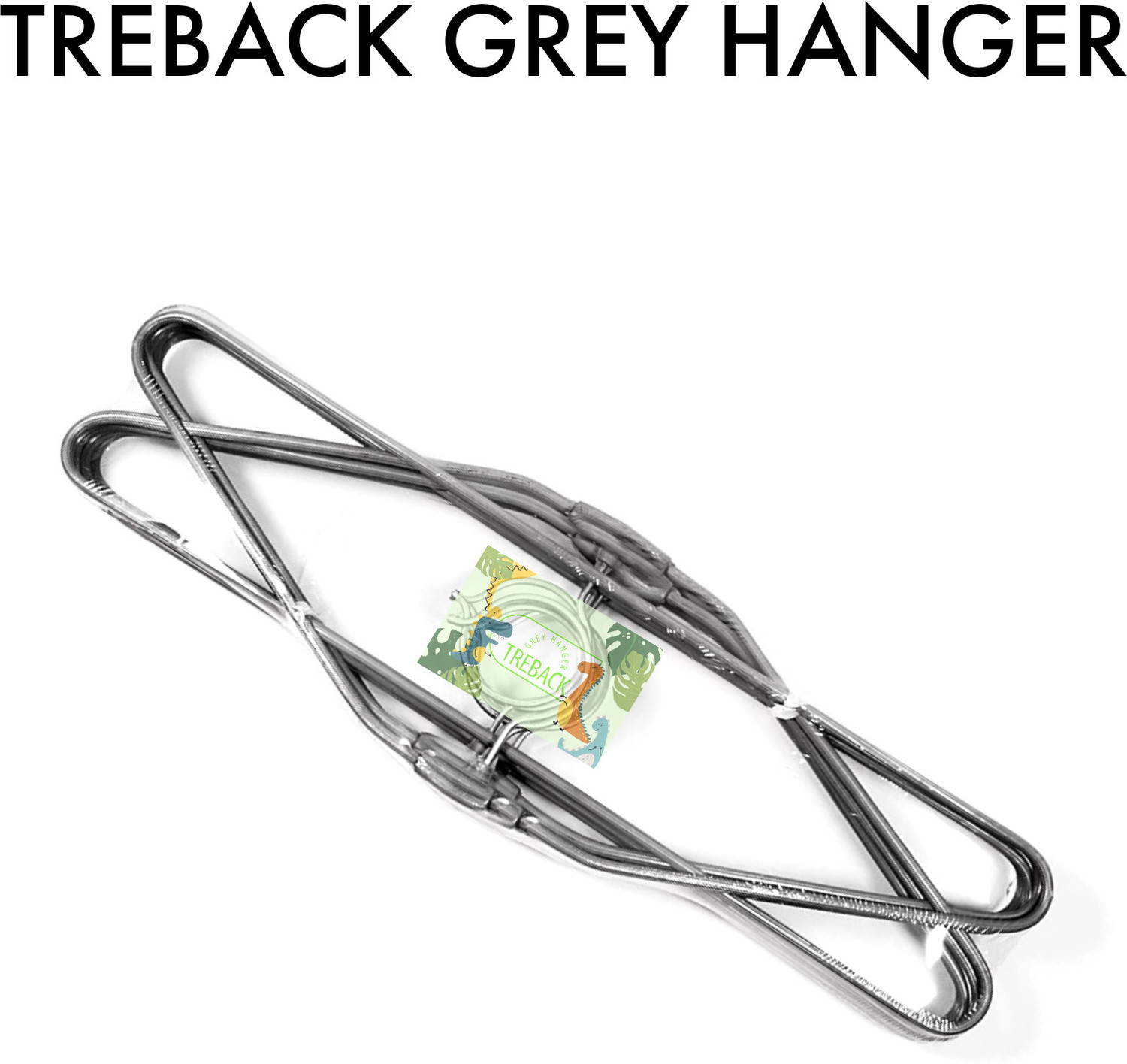 Image of treback Grey hangers pack of 10 heavy rust proof hangers for clothes Steel Shirt Pack of 10 Hangers For Shirt