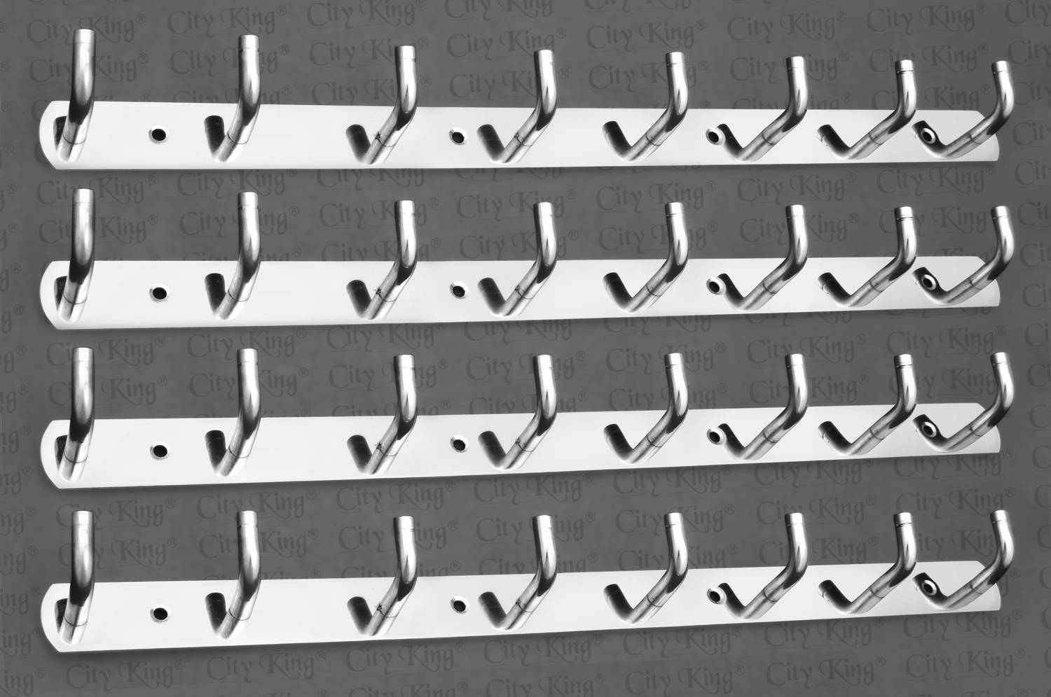 City King LUXURY LOOK HEAVY DUTY 8 Pin Hook Steel All Type Cloths Dress Hanger for Hanging Steel Dress Pack of 4 Hangers For Dress