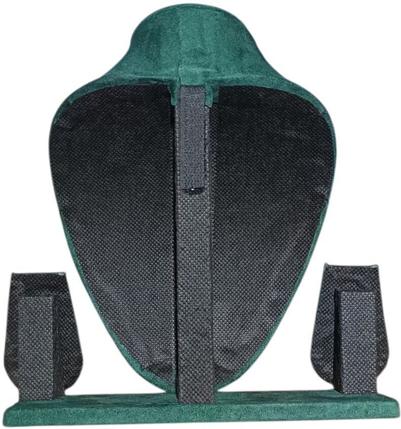 Image of GS Collection 8 inch green suede velvet necklace stand pack of 4 Jewellery Organizer