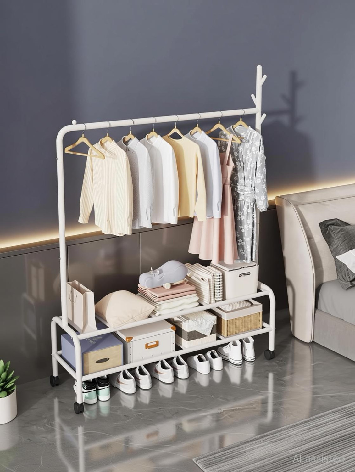 Image of LUKZER Steel Floor Cloth Dryer Stand MGR