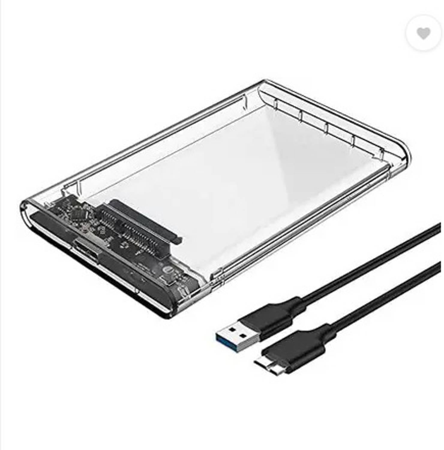 Carecase USB 3.0 to SATA III HDD SSD Casing Transparent 2.5 inch Case 2.5 inch For HDD & SSD Drive