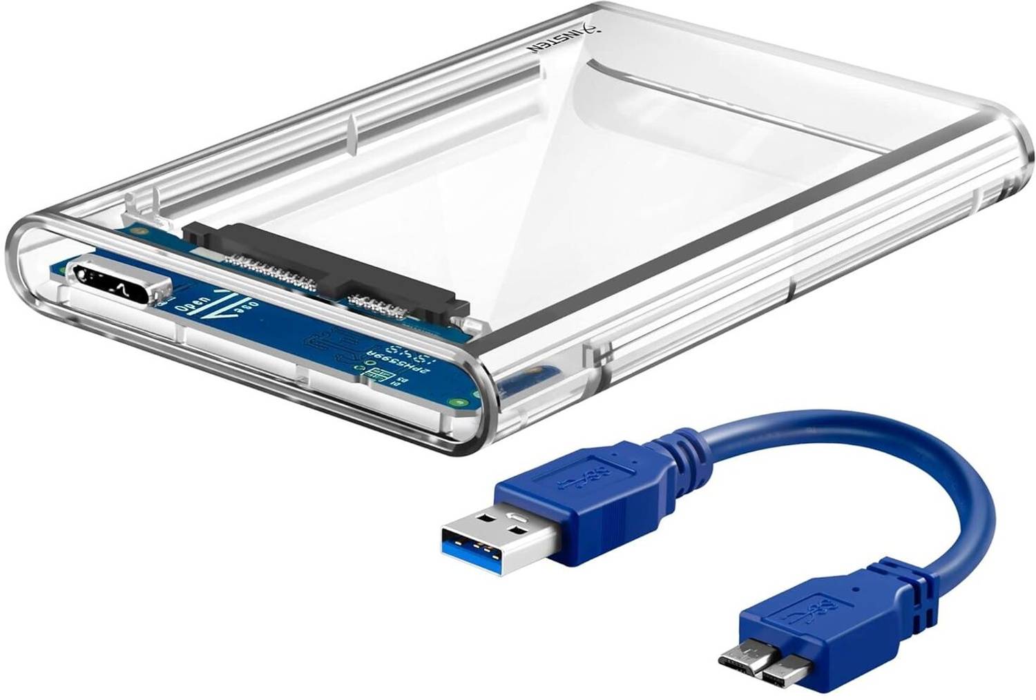 Carecase 2.5" SATA Casing USB 3.0 - Portable External Hdd/SSD Transparent Case Cover 2.5 inch 2.5 INCH SATA CASING