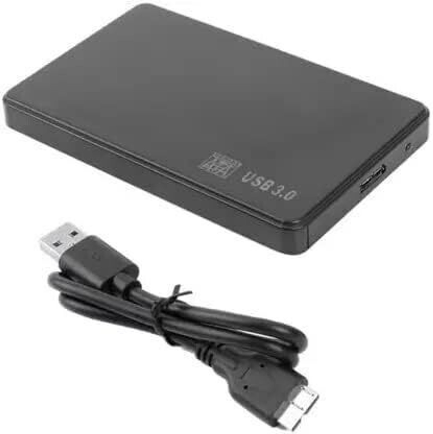 Image of BKC USB 3.0 SATA 2.5 Inch Hard Drive Enclosure 2.5 inch Shock Resistant plastic (For Slim and easy to carry., Support up to 2TB SATA interface hard drive disk., Black)