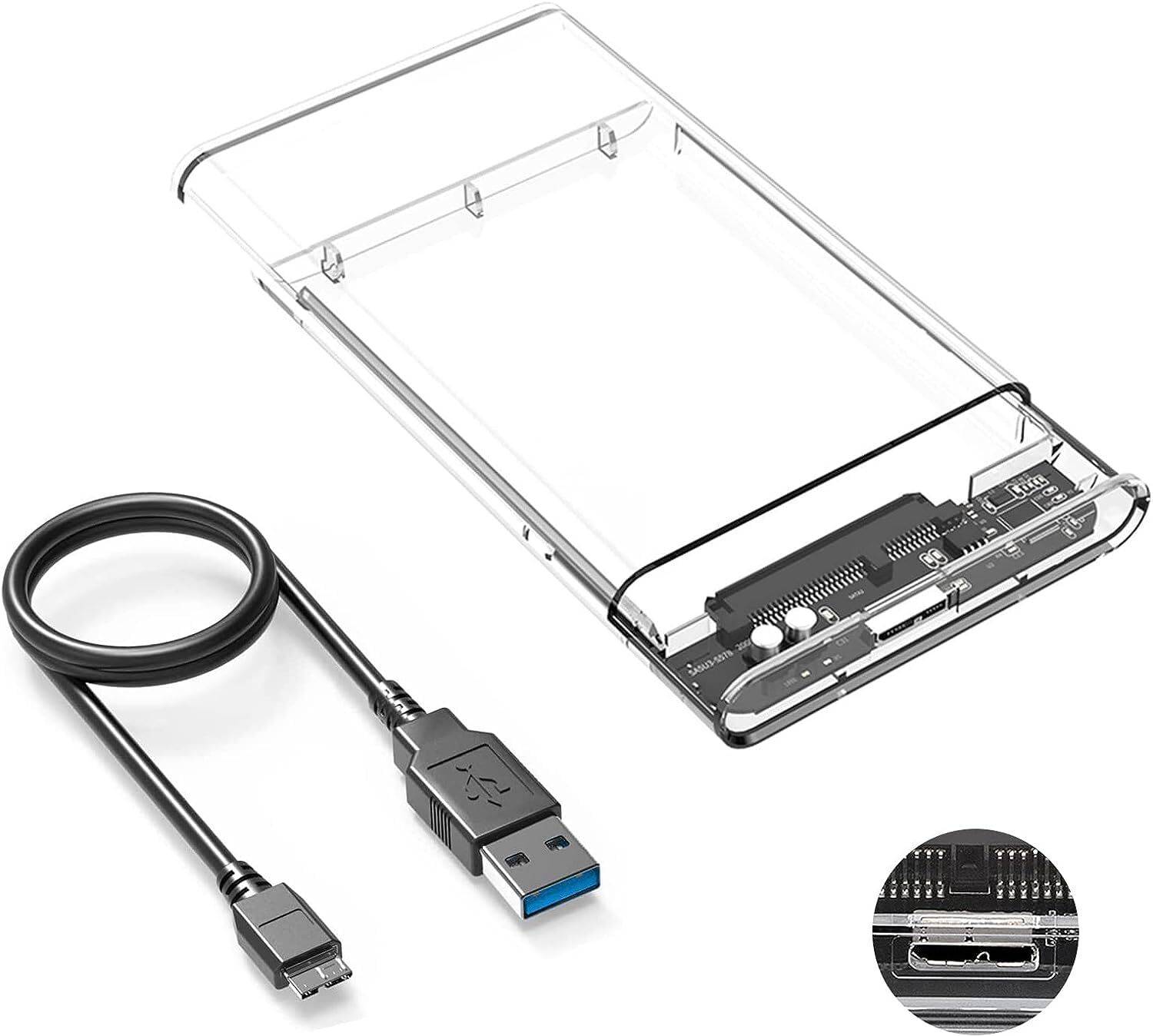 Carecase Usb3.0 Hard Disk Enclosure 2.5inch Sata Portable Hdd Ssd Case 2.5 inch Shock Resistant Internal laptop harddrive enclosure