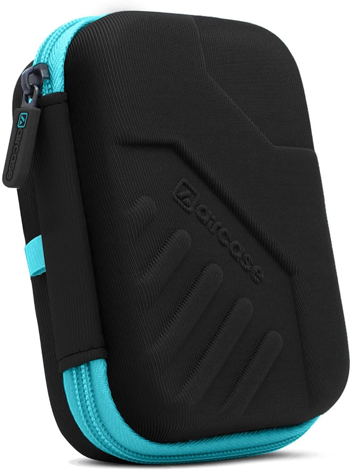 Image of AirCase Hard Drive Case Cover, Travel Pouch, Tech Organizer with Shockproof EVA 2.5 inch Shock Resistant Water Proof Hard Drive Case