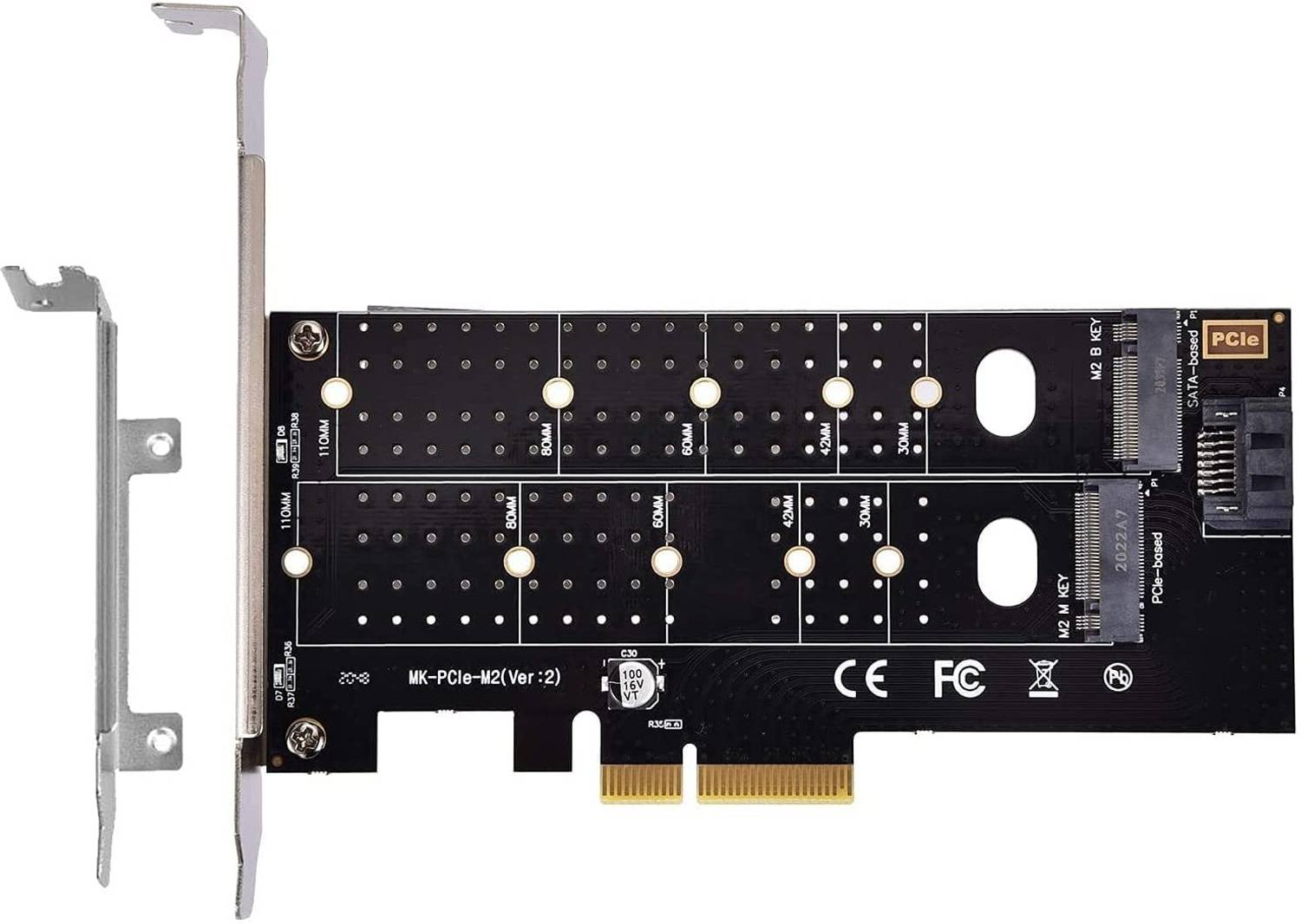 GiGimundo Boîtier SSD Dual Bay M.2 NVMe + SATA 10Gbps - Jusqu'à 8To, USB-C, Aluminium
