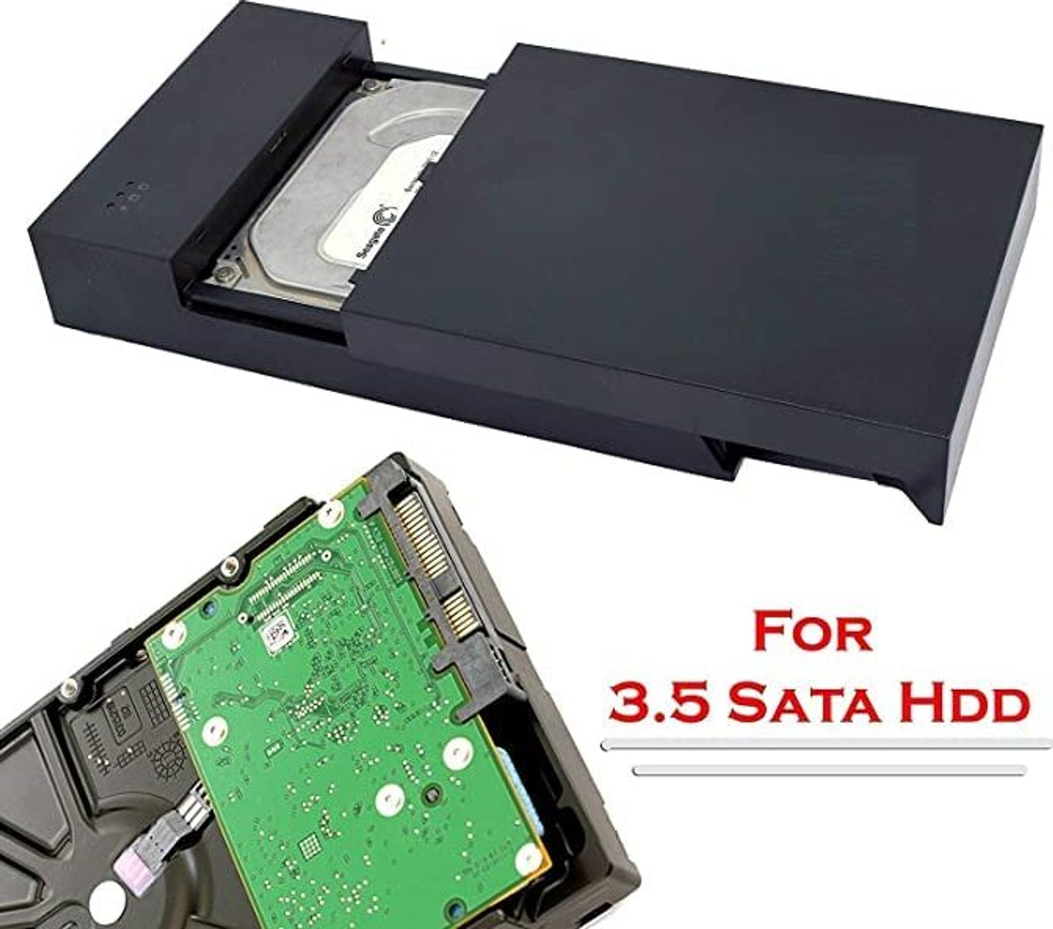 Image of LipiWorld 2 in 1 USB 2.0 Sata 2.5 inch / 3.5 inch Dual External Sata Hard Disk Case, 3.5 inch 2 in 1 External Hard Drive Casing