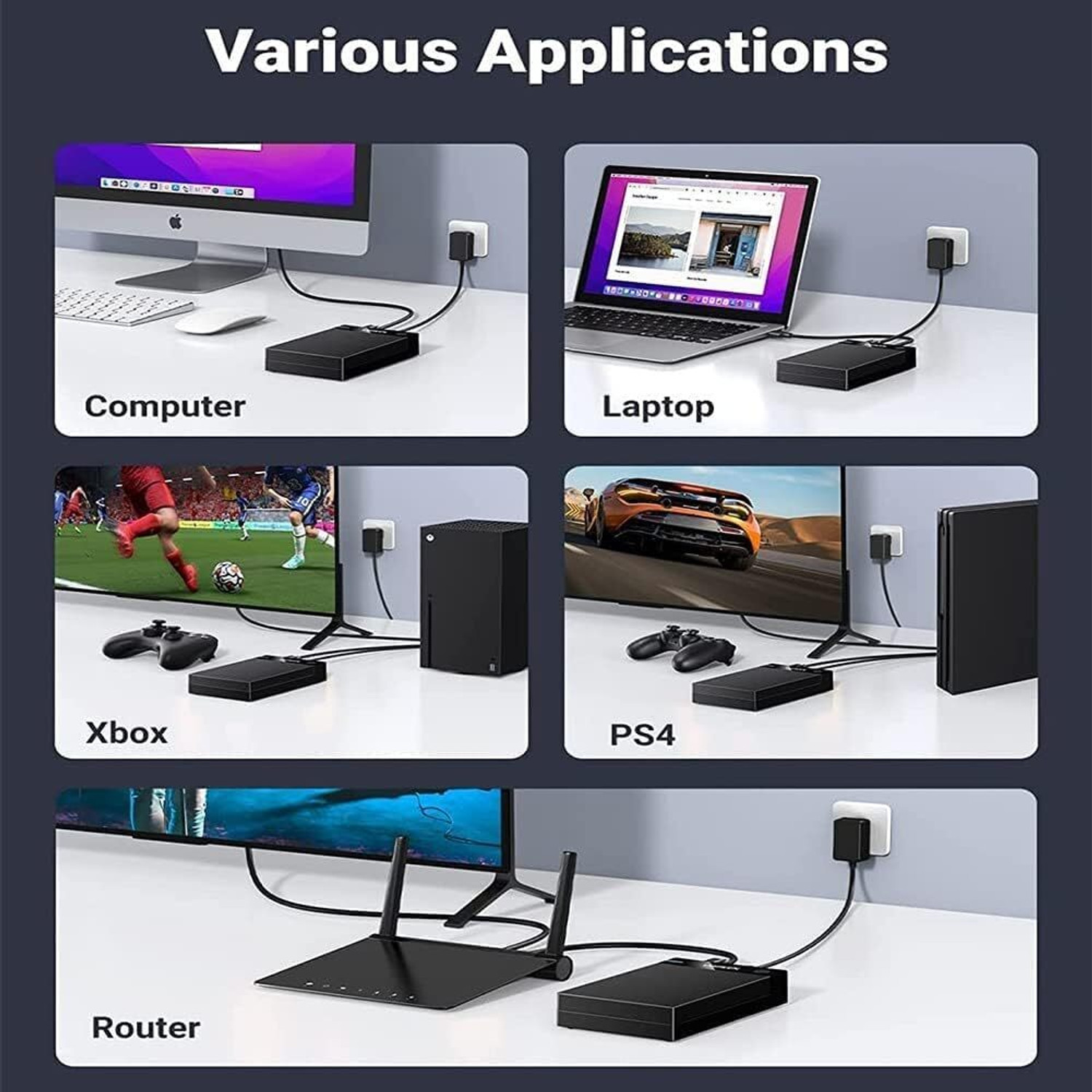 Image of TERABYTE USB 3.0 HDD Enclosure External Hard Drive for 3.5 & 2.5 inch SATA Hard Drive 3.5 inch Desktop Casing